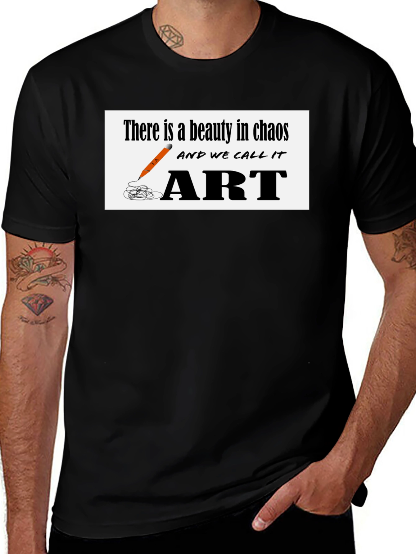 Variant 22 of Chaos to Art Graphic T-Shirt - Beauty in Creation