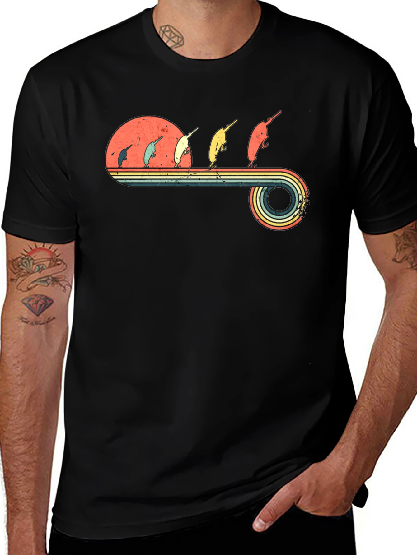 Variant 24 of Retro Narwhal T-Shirt - Vintage Ocean Tee