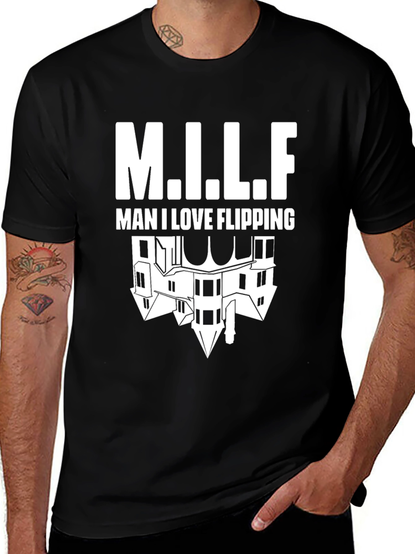 Variant 19 of Man I Love Flipping Houses T-Shirt
