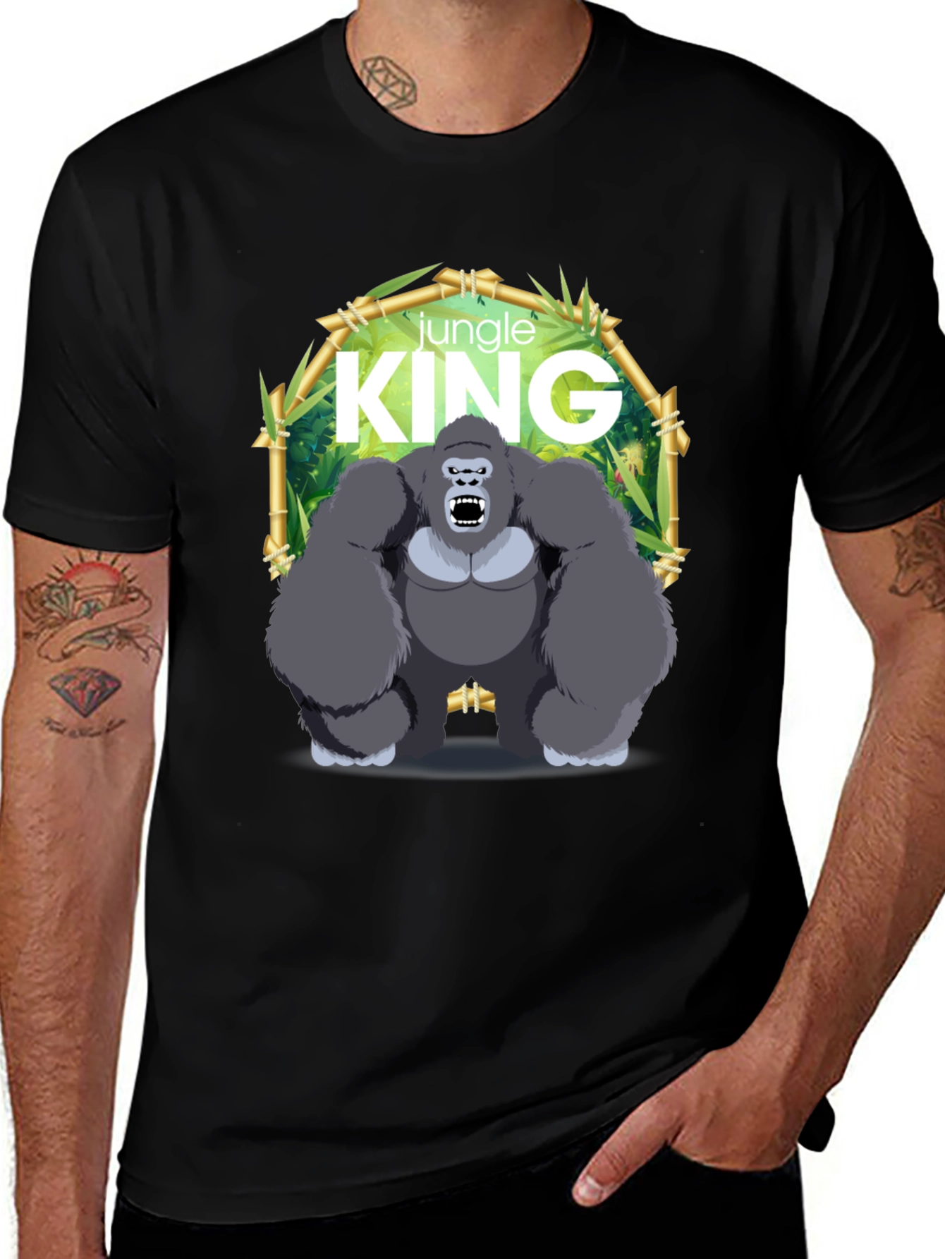 Variant 20 of Jungle King Gorilla Graphic Tee