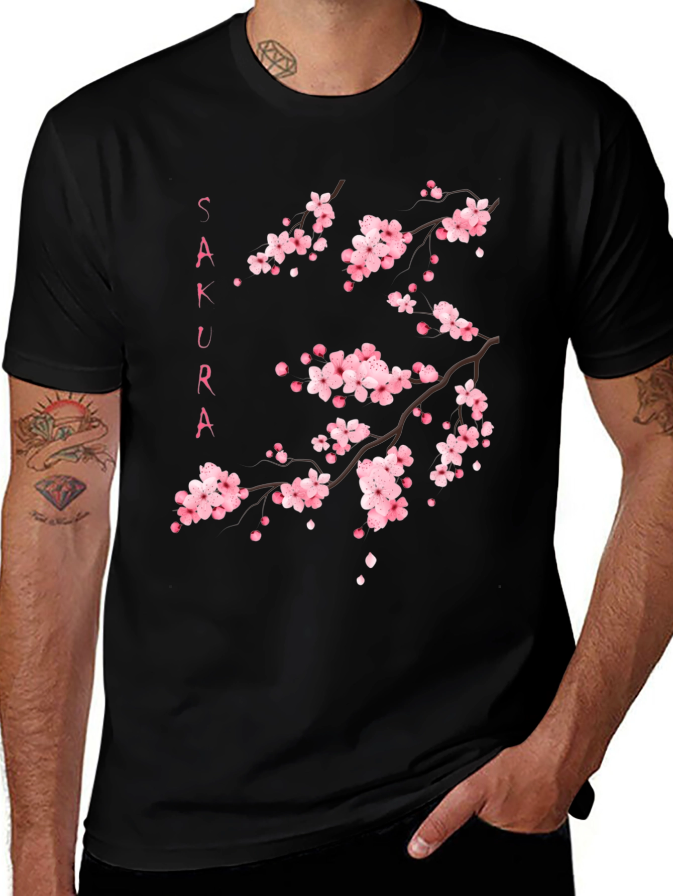Variant 16 of Sakura Blossom T-Shirt - Japanese Cherry Tree Design