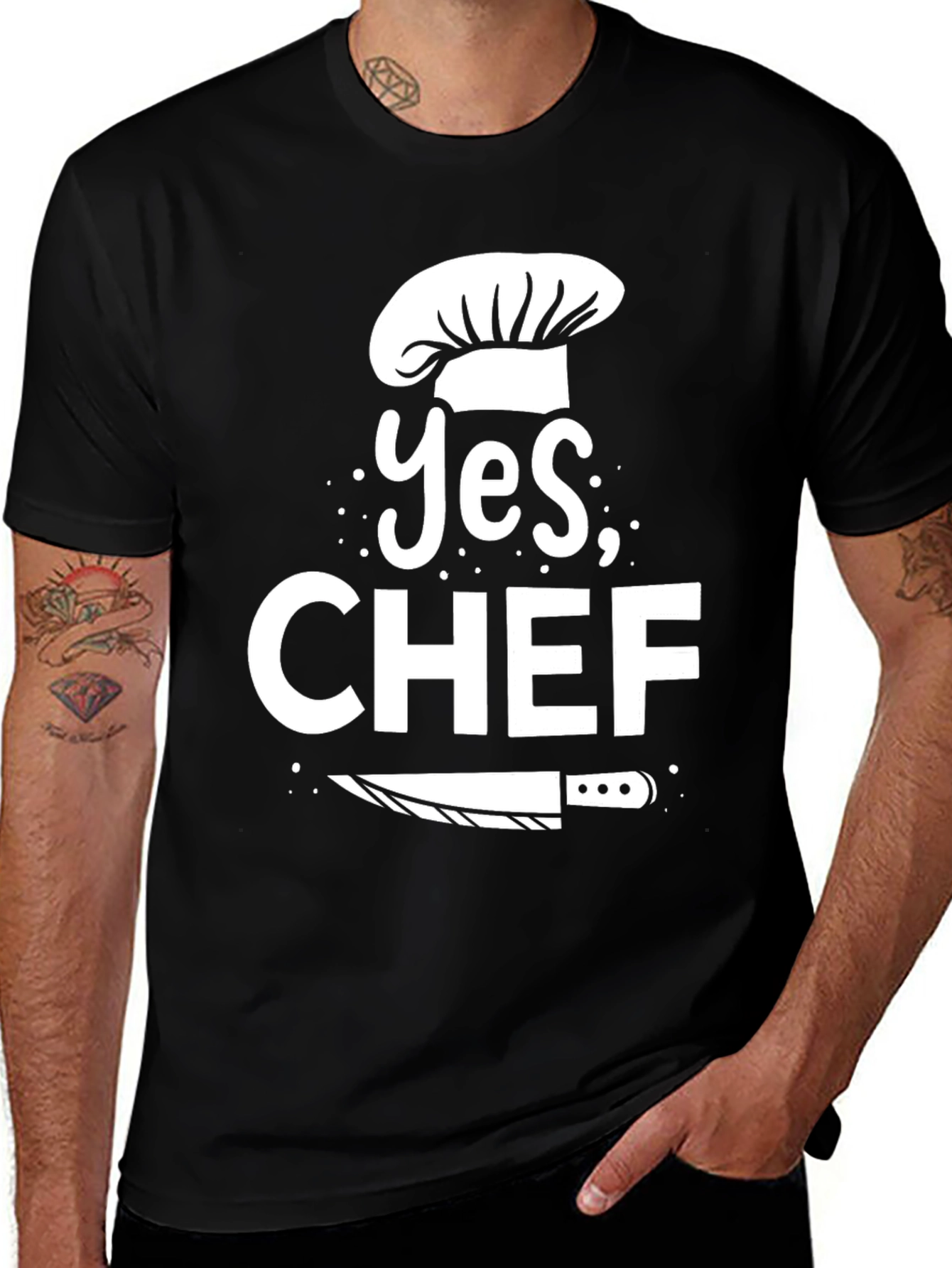 Variant 6 of Yes Chef T-Shirt - Culinary Humor