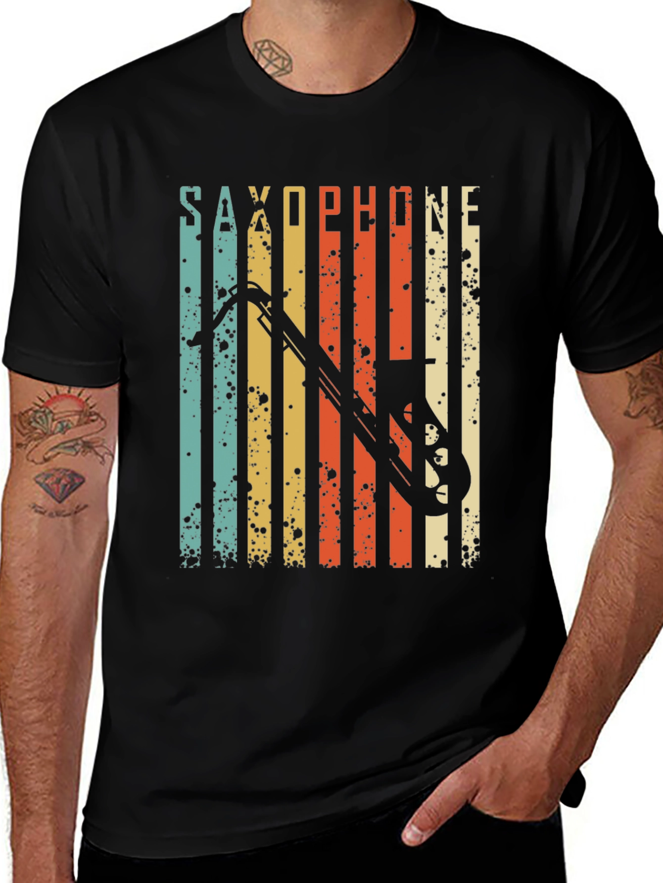 Variant 2 of Vintage Saxophone T-Shirt - Retro Music Lover Tee