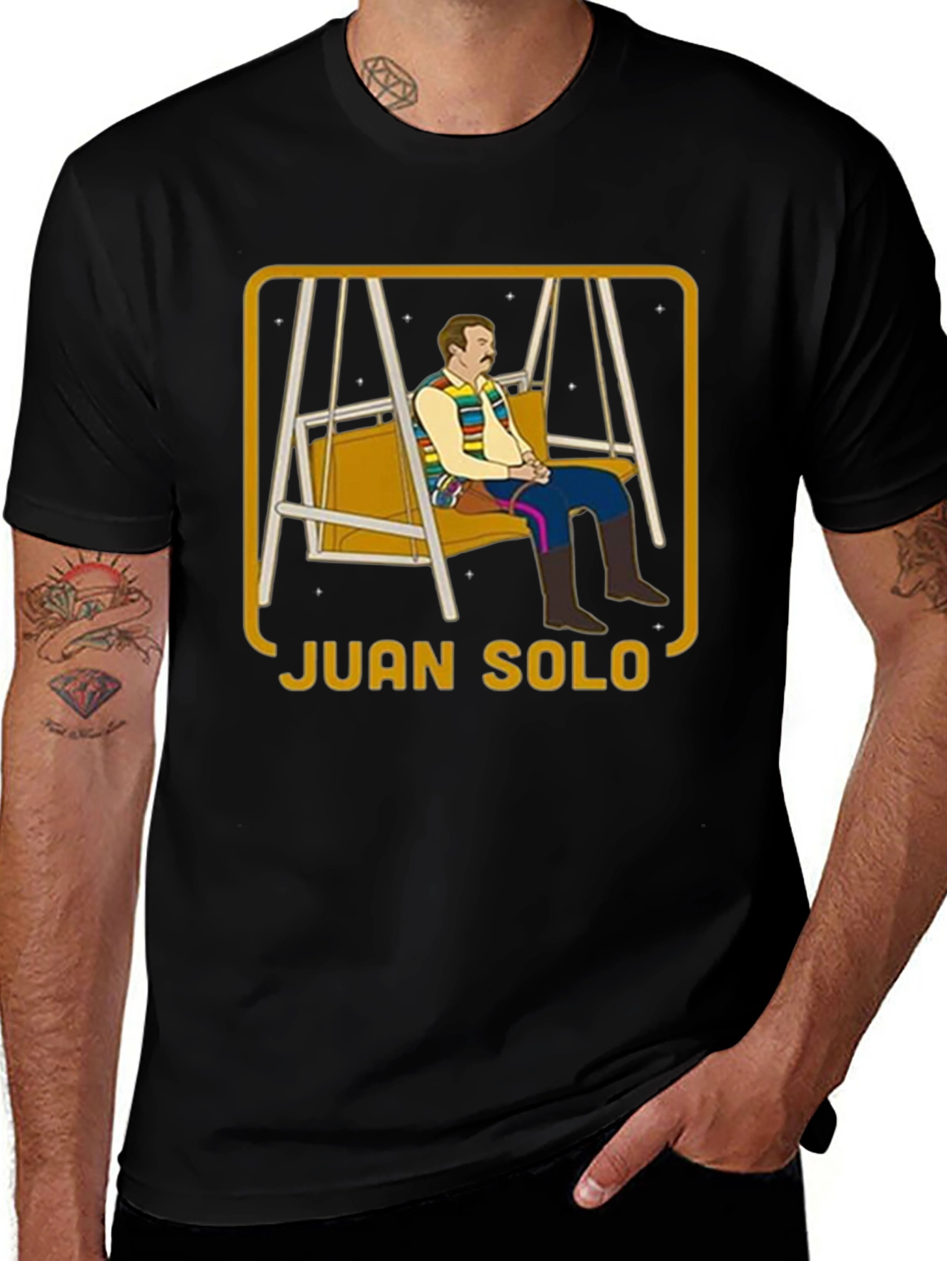 Variant 20 of Juan Solo Black Graphic Tee