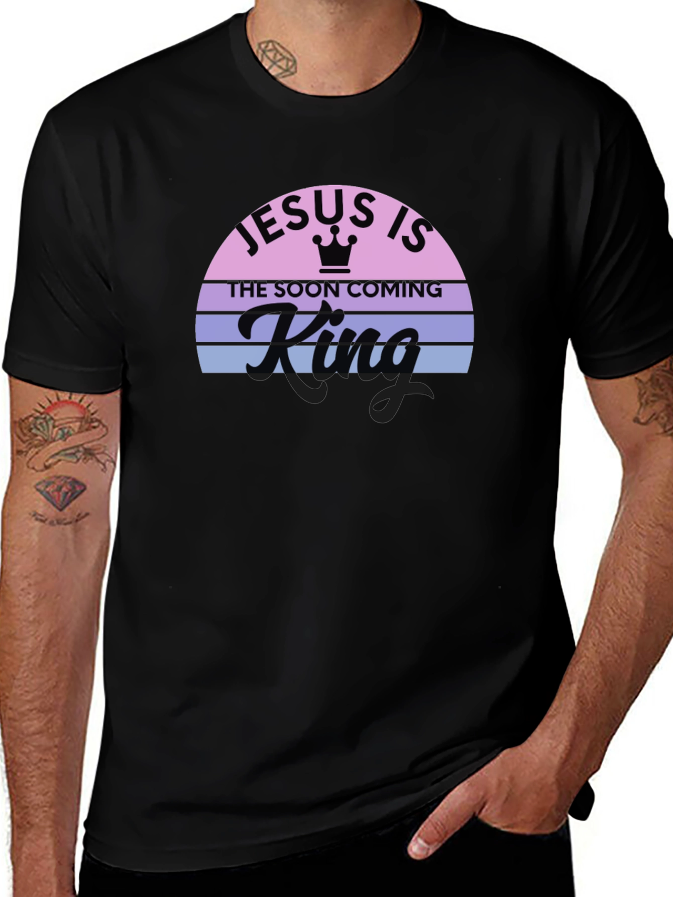 Jesus is King Graphic Tee - Christian Apparel