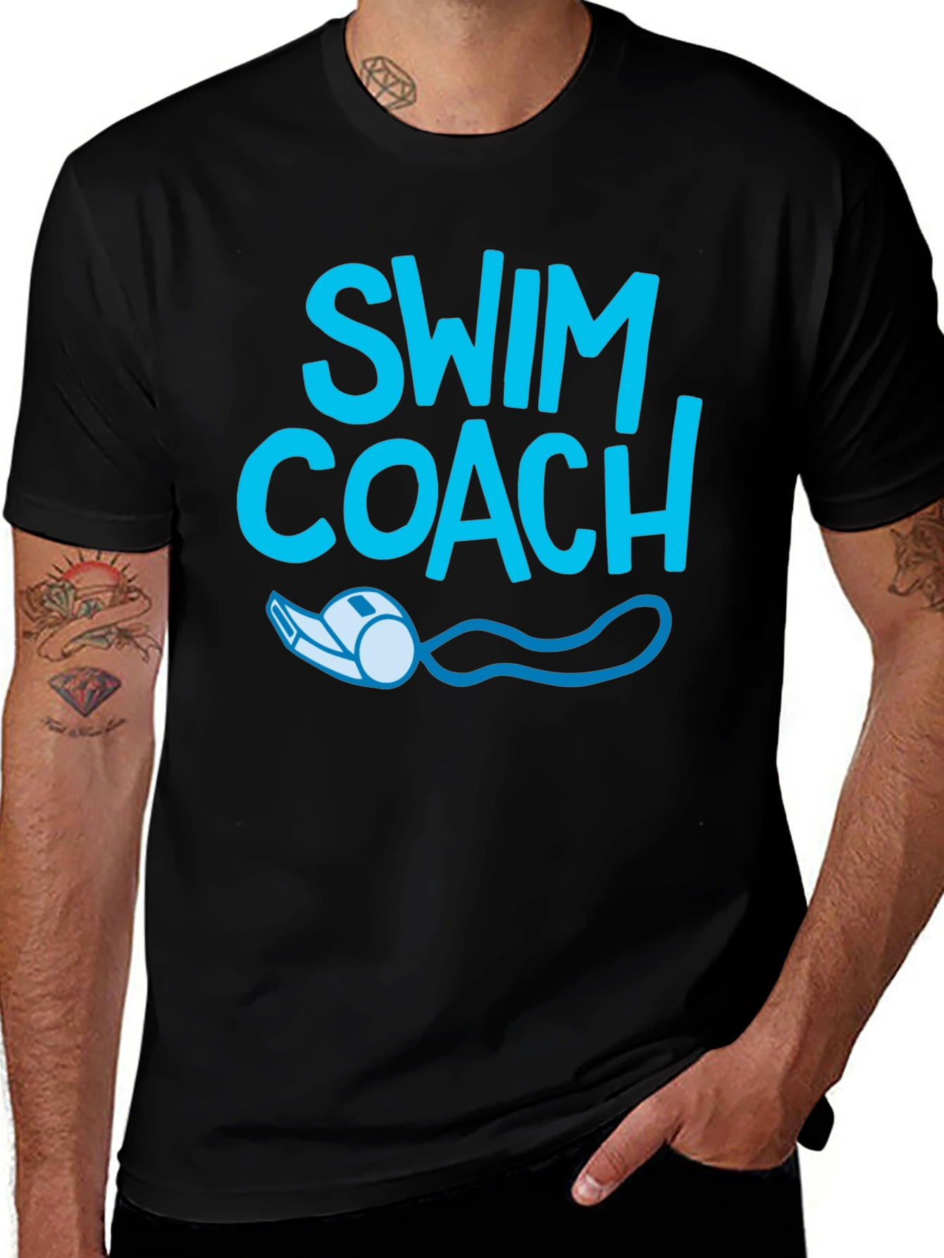 Variant 7 of Swim Coach Graphic T-Shirt
