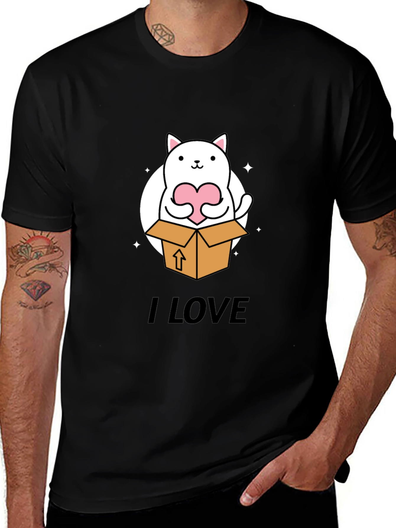 Variant 20 of Cute Cat in a Box T-Shirt