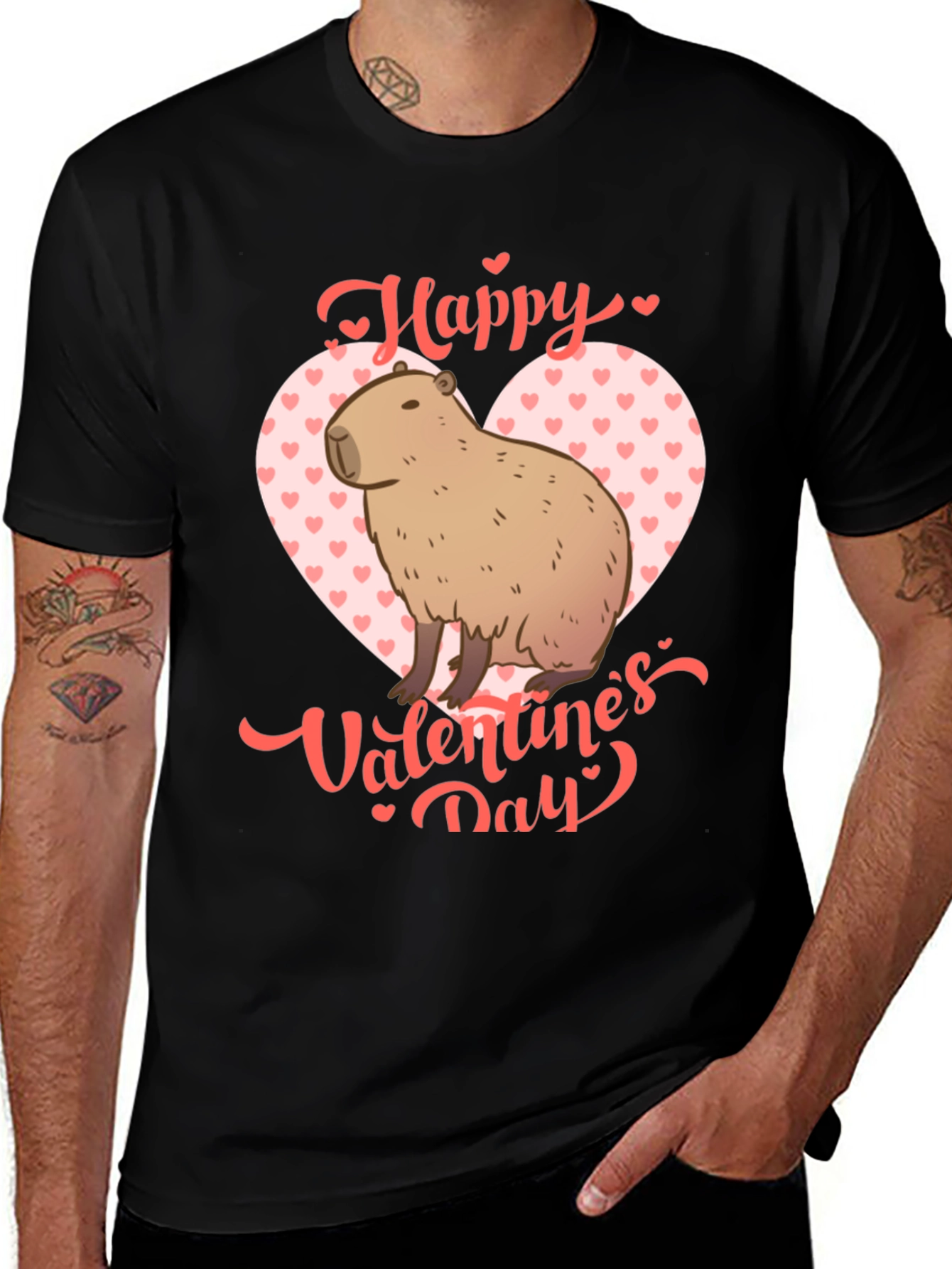 Variant 10 of Happy Valentine's Day Capybara T-Shirt