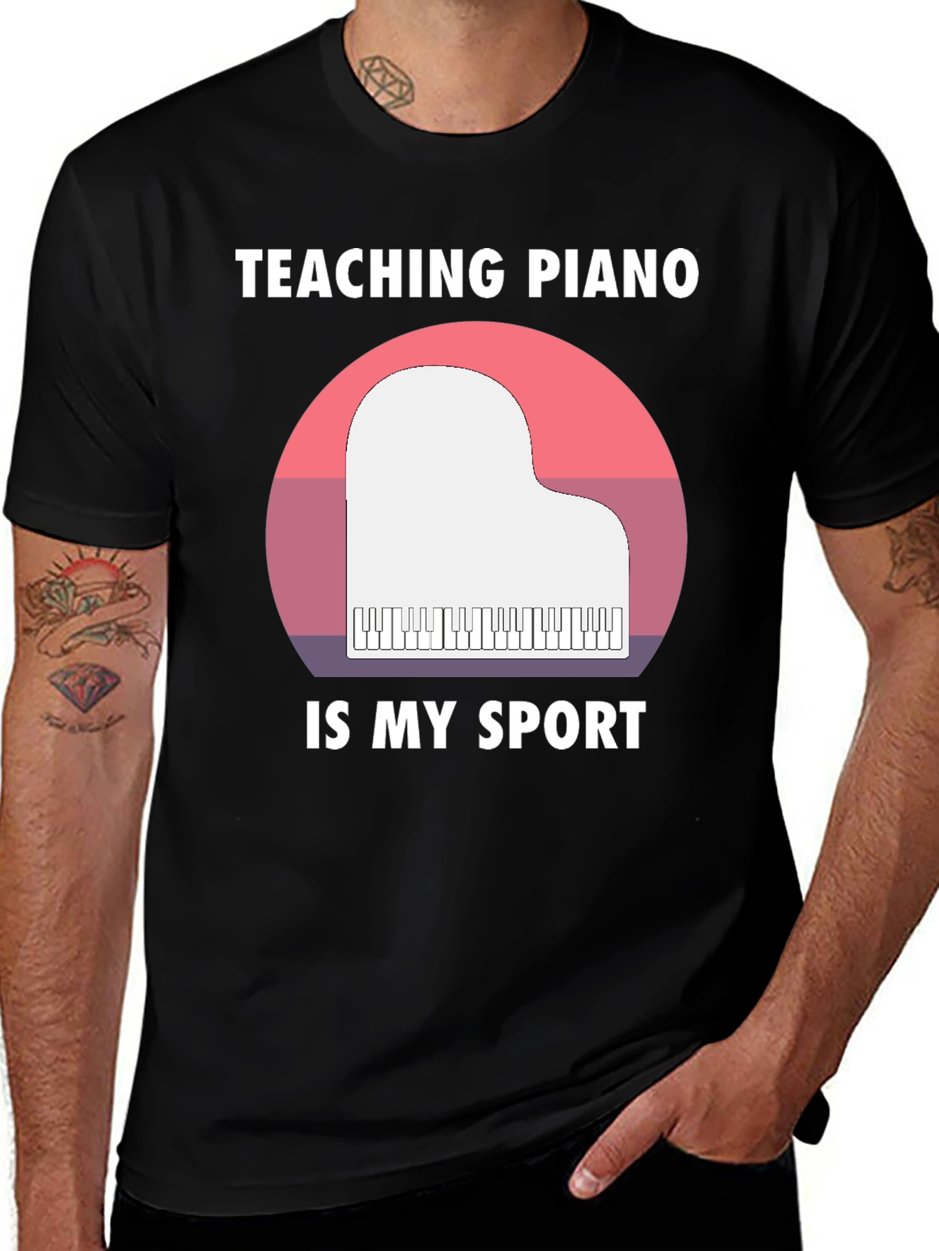 Variant 21 of Teaching Piano is My Sport T-Shirt