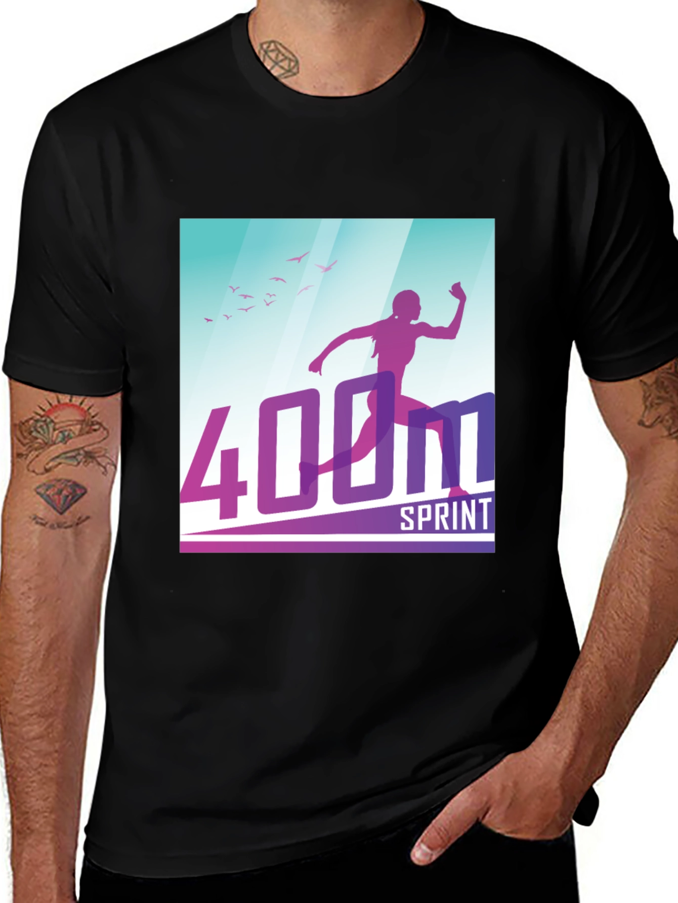 400M Sprint T-Shirt: Athlete Design