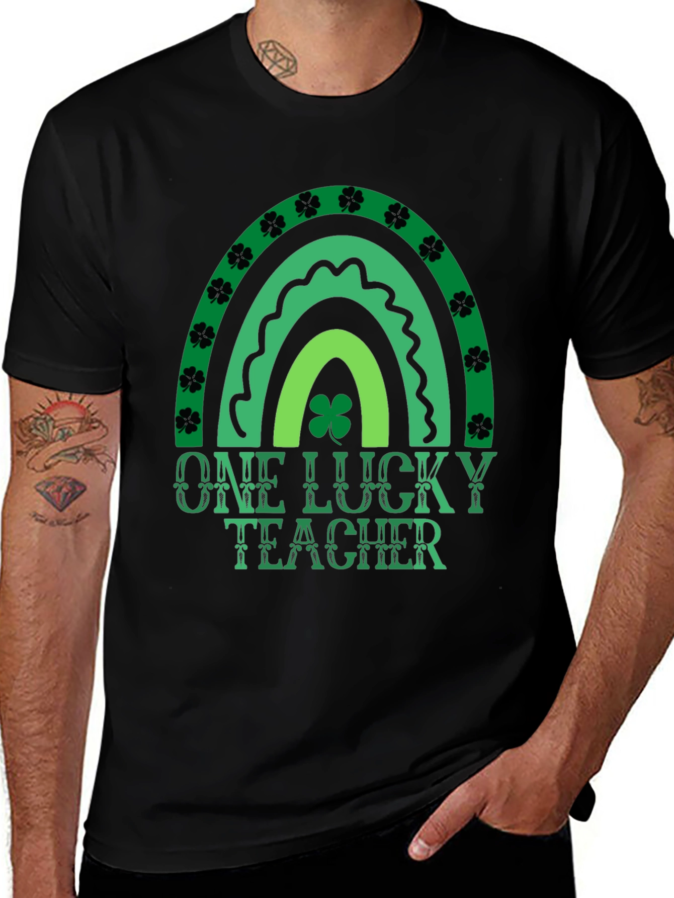 Variant 24 of One Lucky Teacher St. Patrick's Day T-Shirt