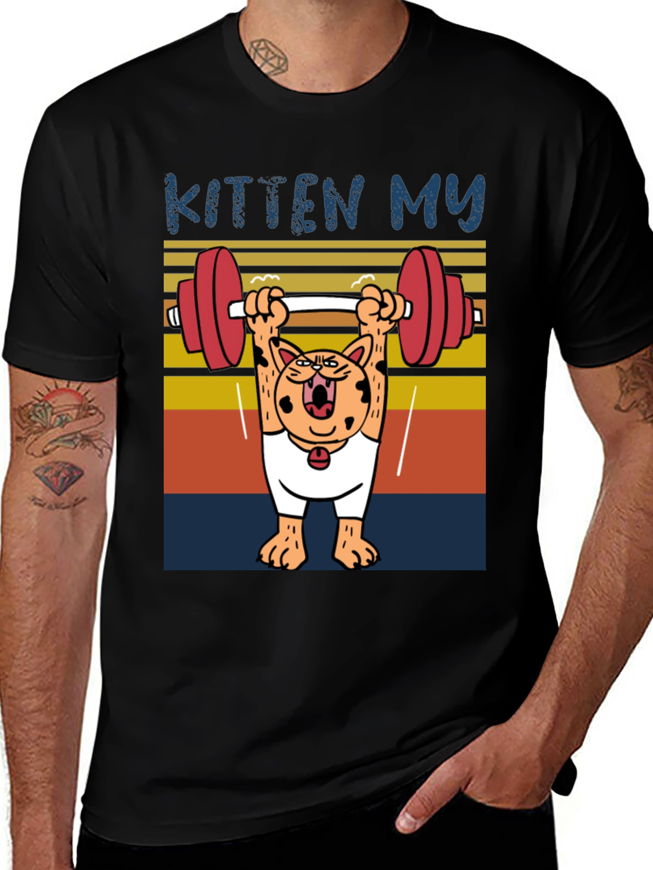 Variant 15 of Kitten My Weightlifting T-Shirt