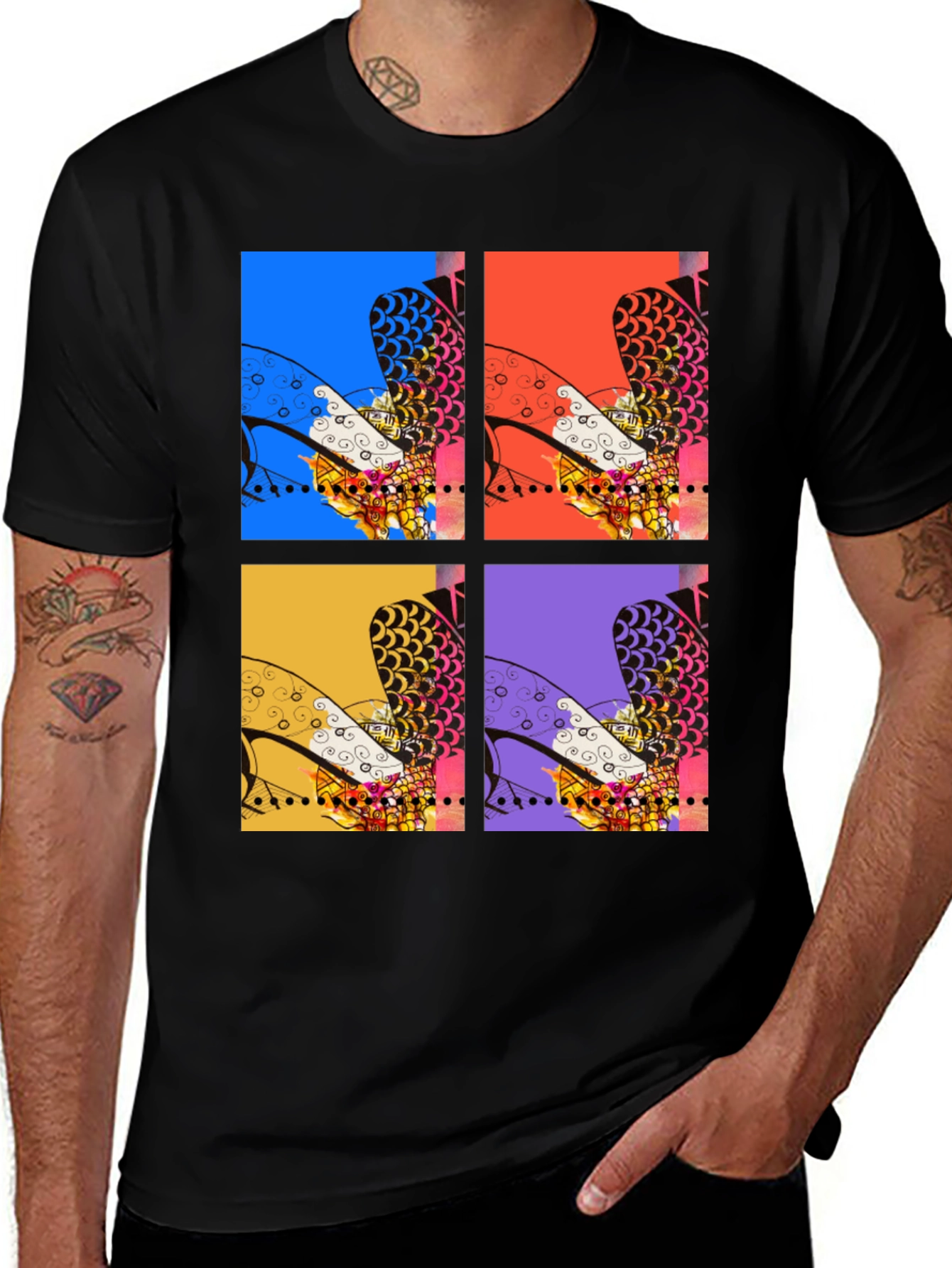 Variant 26 of Abstract Heels Graphic Tee - Unisex