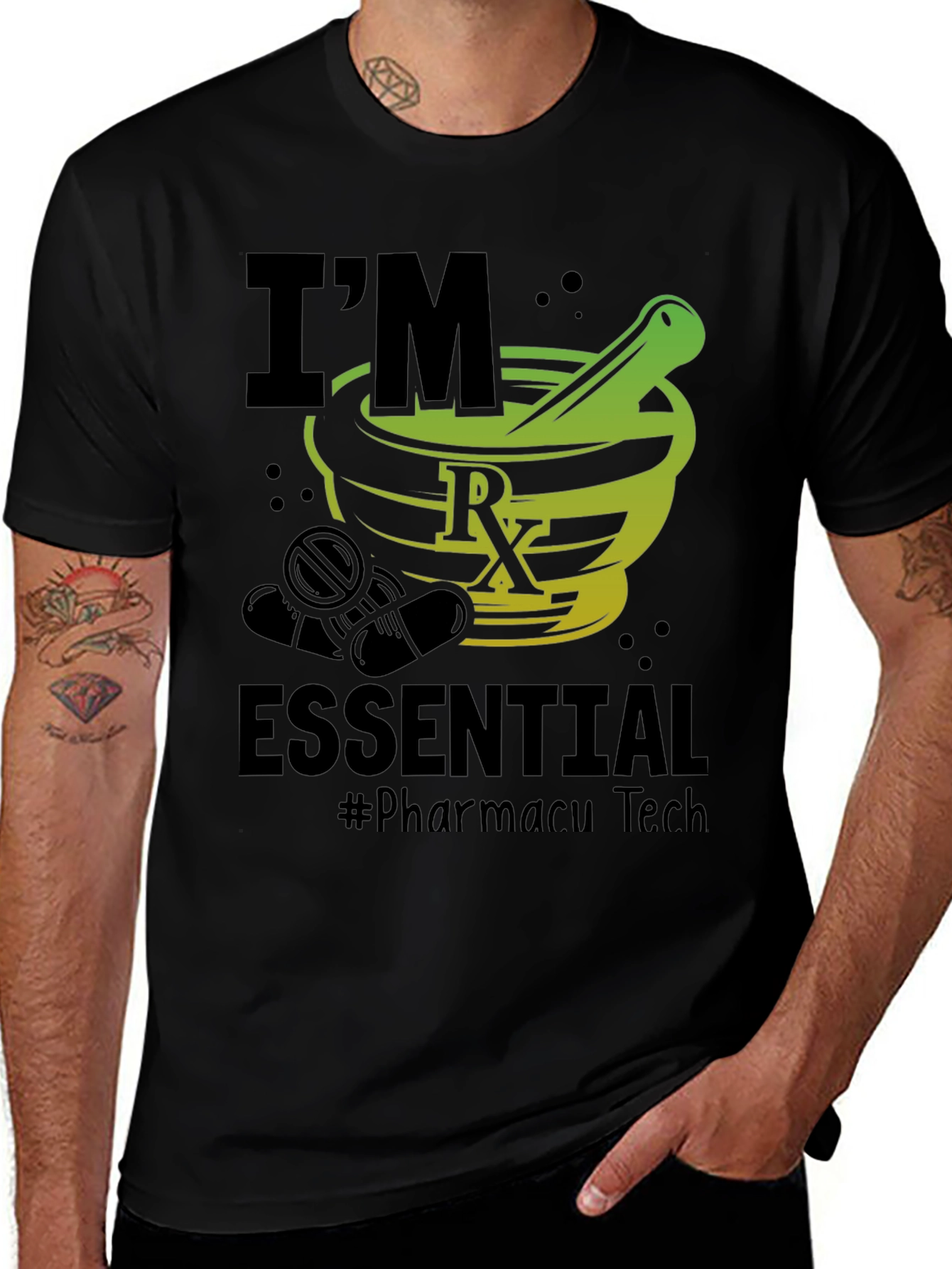 Variant 24 of Essential Pharmacy Tech T-Shirt