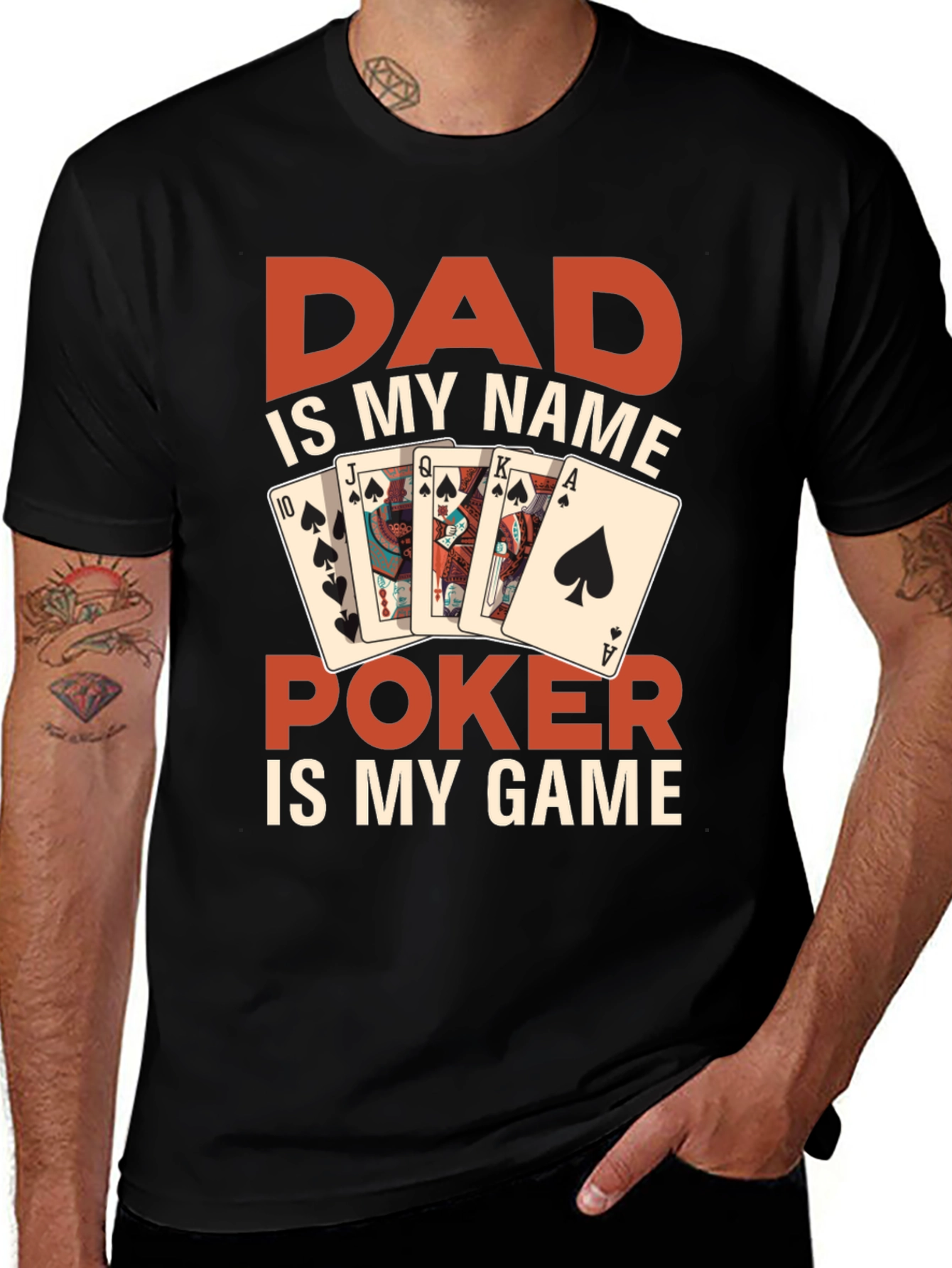 Variant 8 of Dad's Poker Game T-Shirt - Fun Gift for Poker Lovers