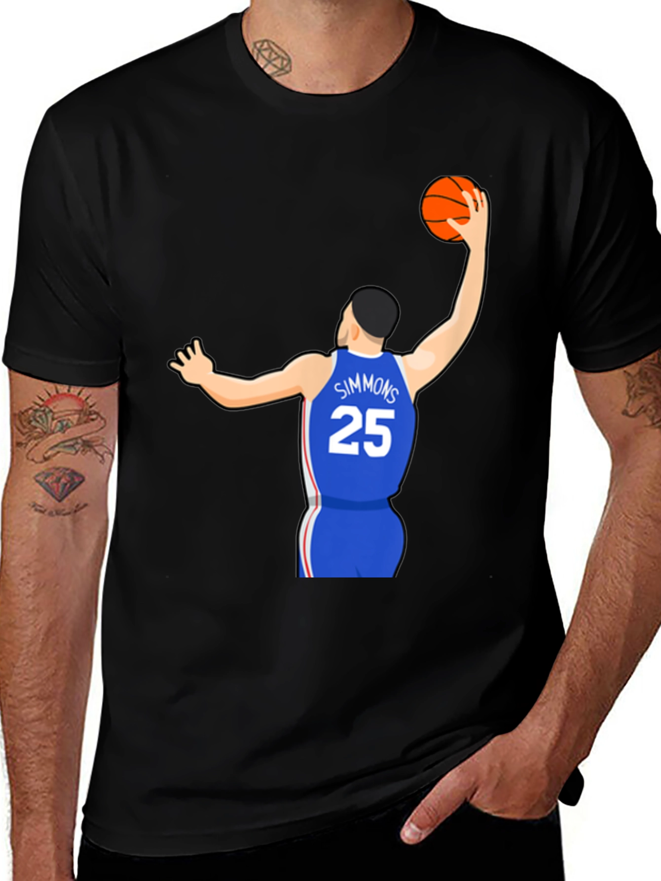 Variant 13 of Simmons Jersey Graphic Tee - Basketball Fan Apparel