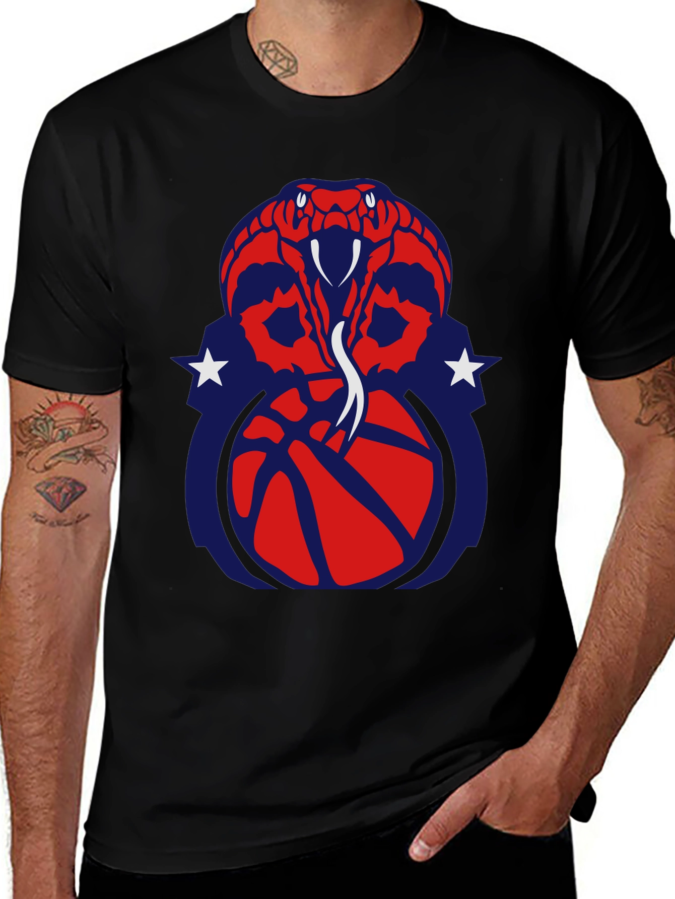 Variant 4 of Cobra Basketball Graphic T-Shirt