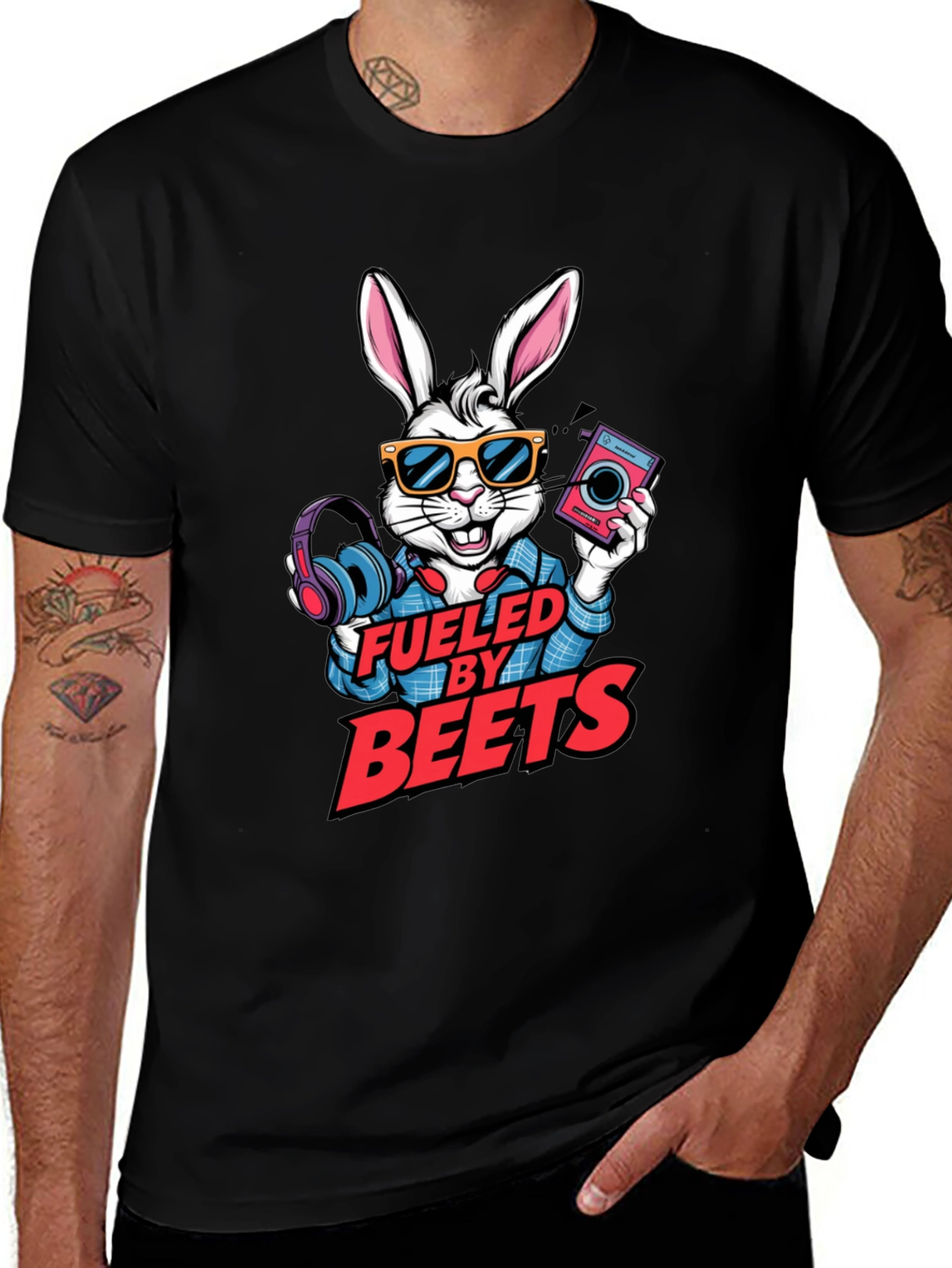 Variant 21 of Fueled by Beets Bunny Graphic T-Shirt