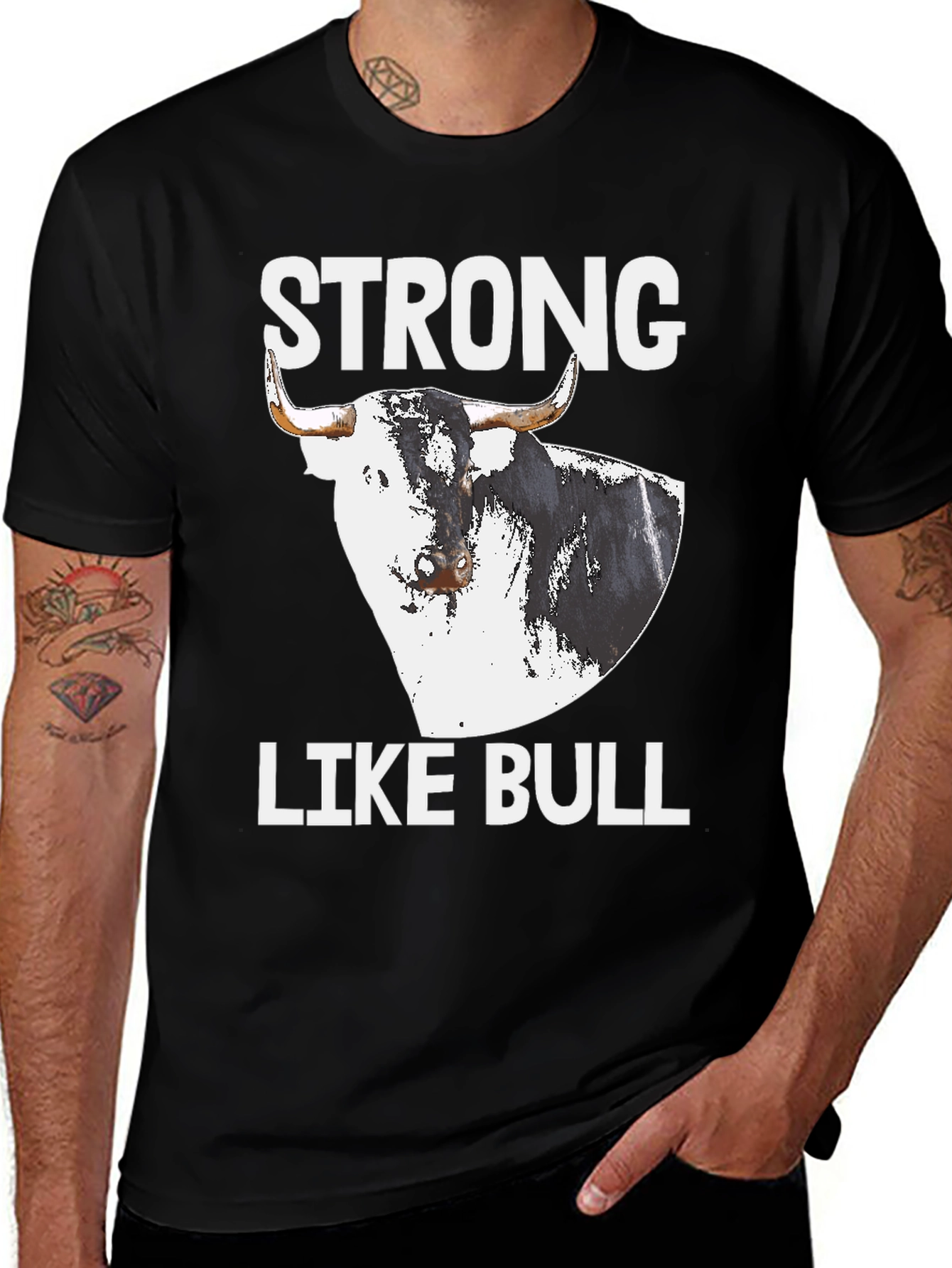 Variant 22 of Strong Like Bull Graphic Tee