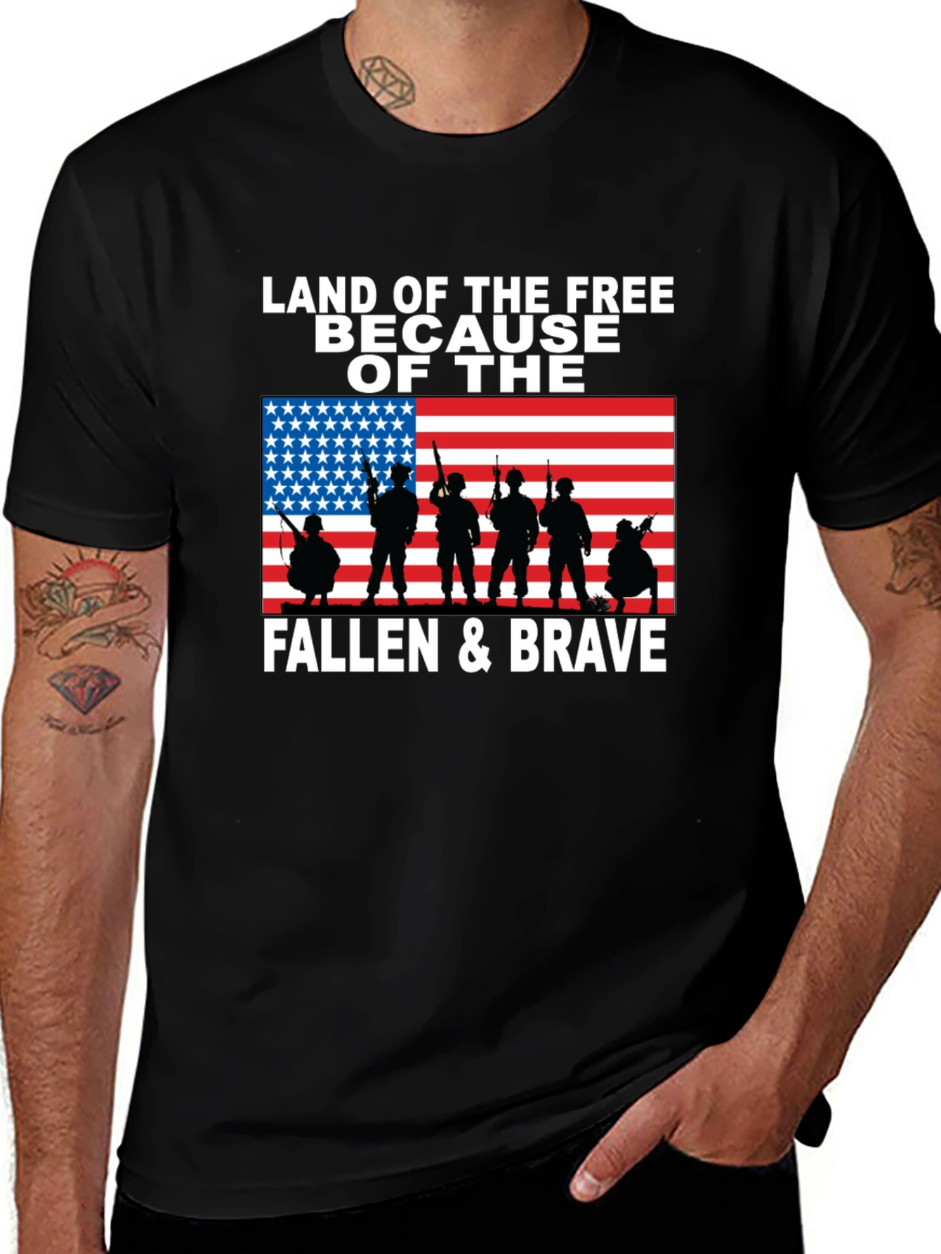 Land of the Free Patriotic T-Shirt