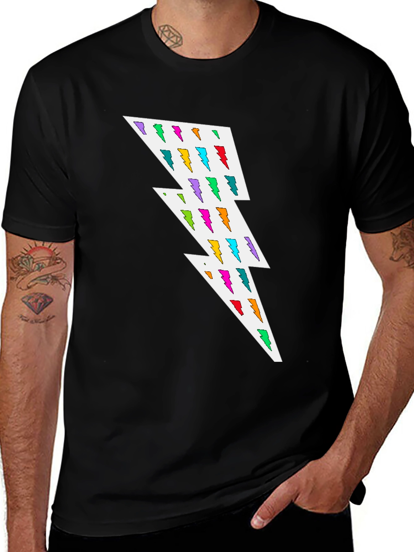 Variant 27 of Bold Lightning Bolt Graphic Tee