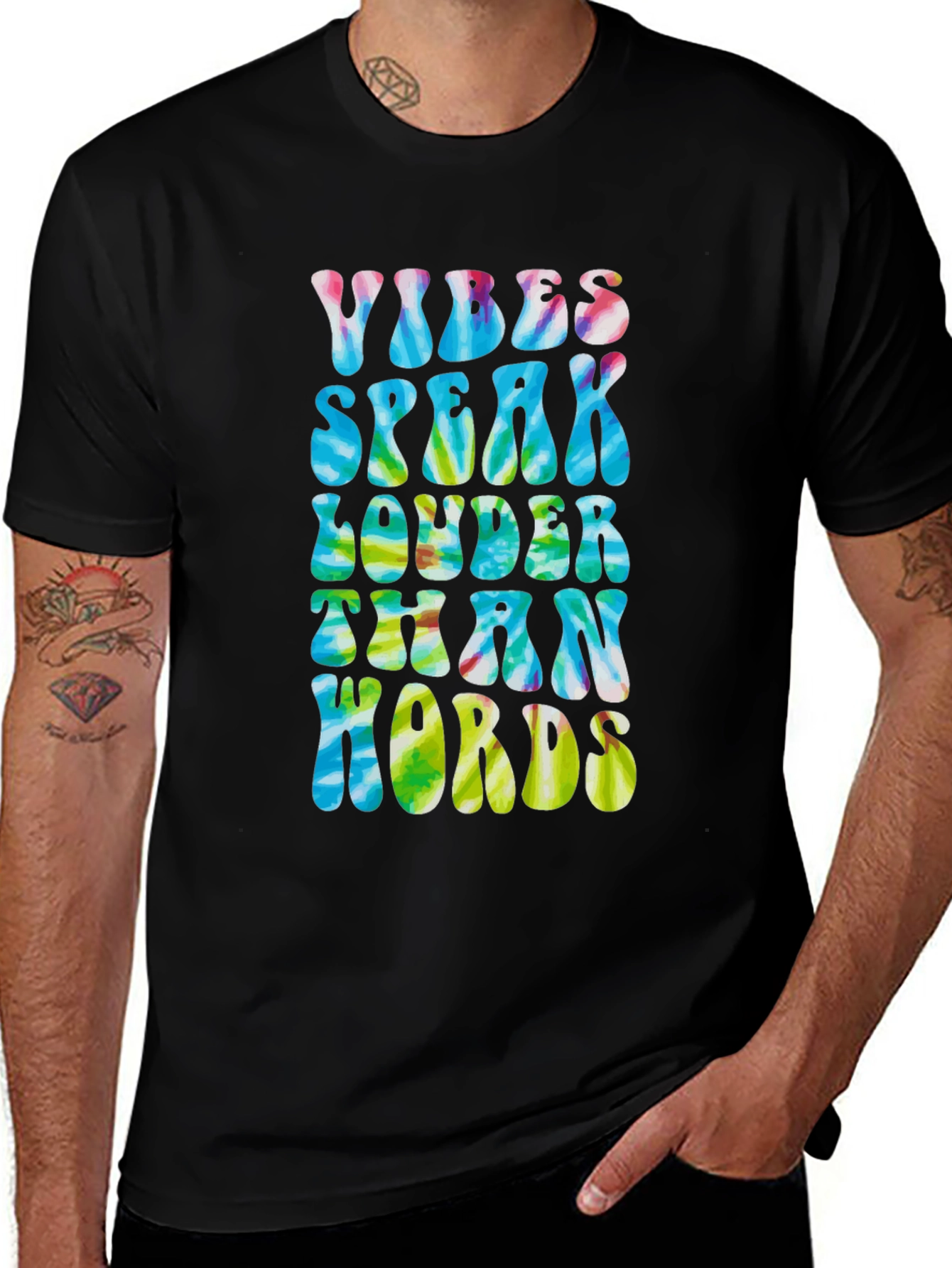 Variant 16 of Vibes Speak Louder T-Shirt