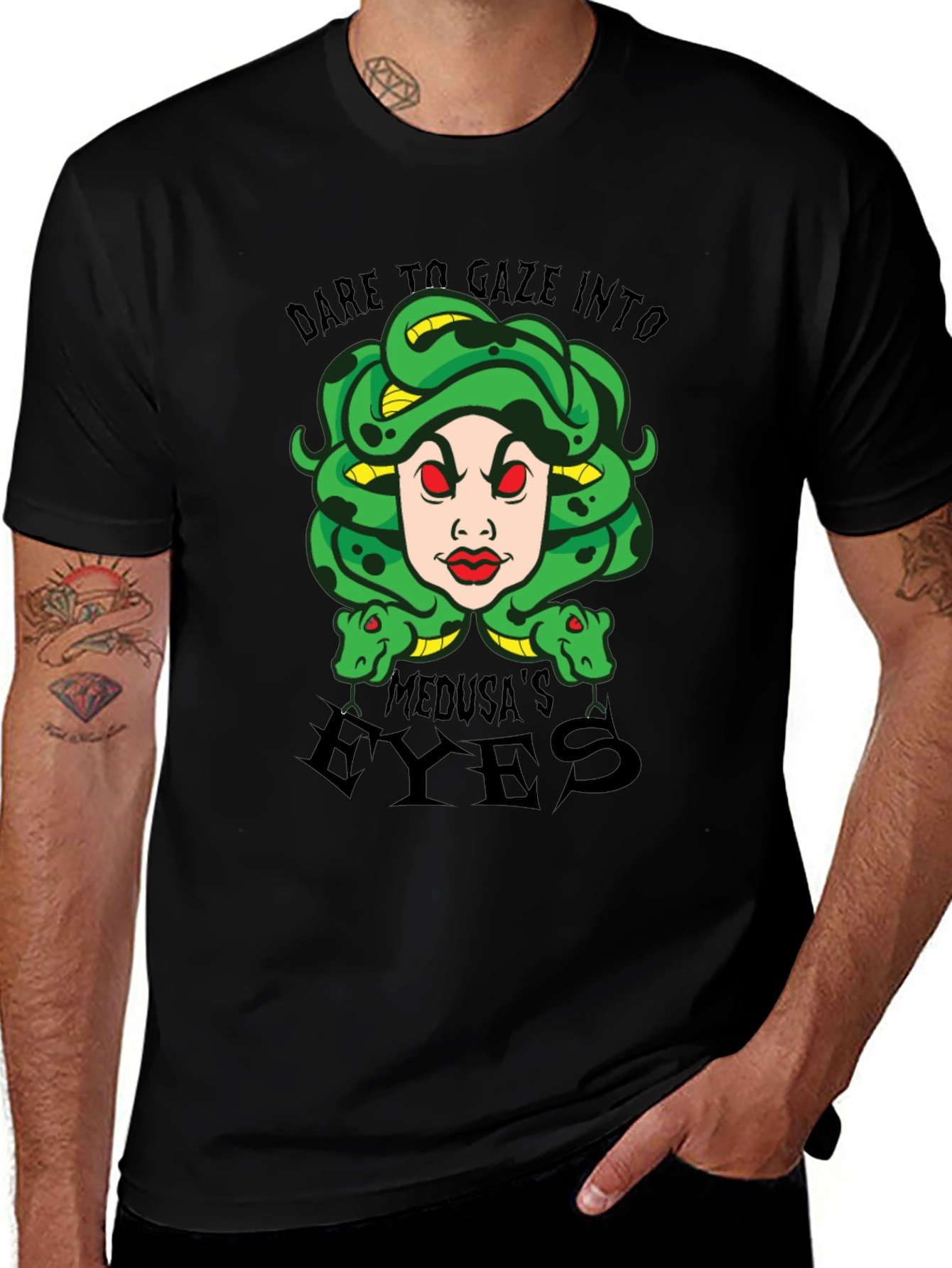 Dare to Gaze Medusa's Eyes T-Shirt