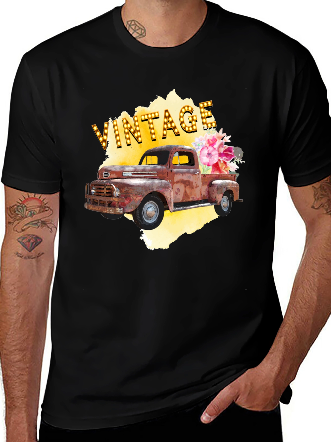 Variant 19 of Vintage Truck Graphic Tee - Retro Style