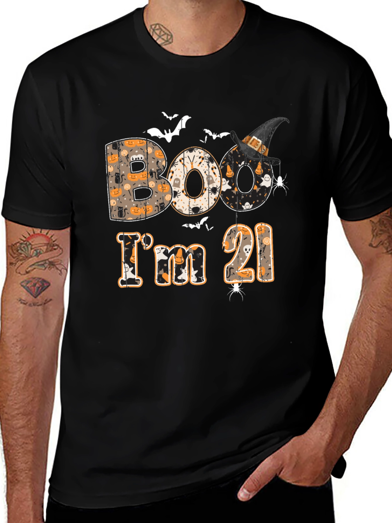 Boo I'm 21 Halloween Birthday T-Shirt
