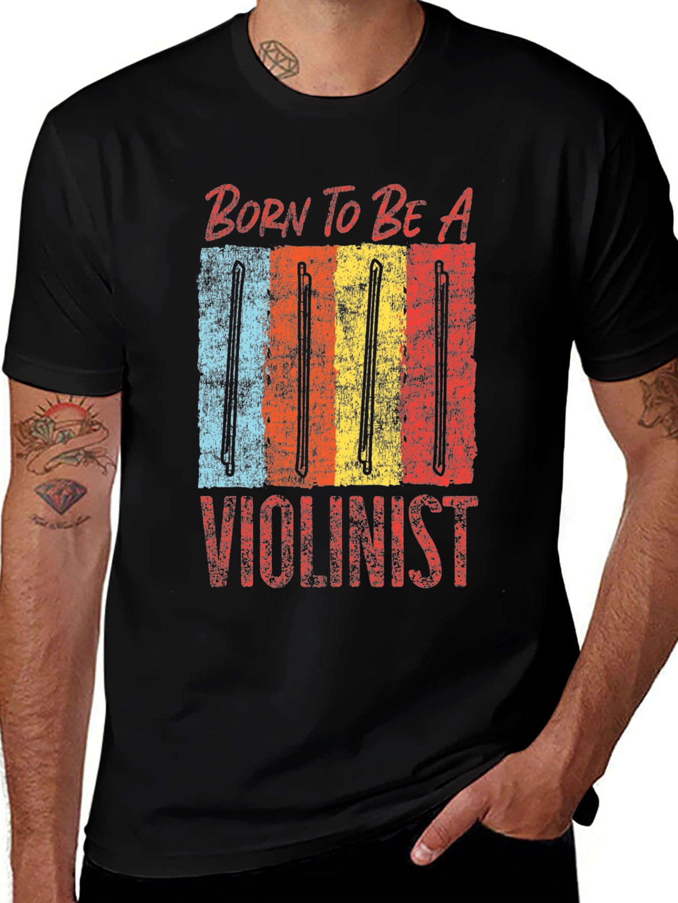 Variant 9 of Born To Be A Violinist Graphic Tee