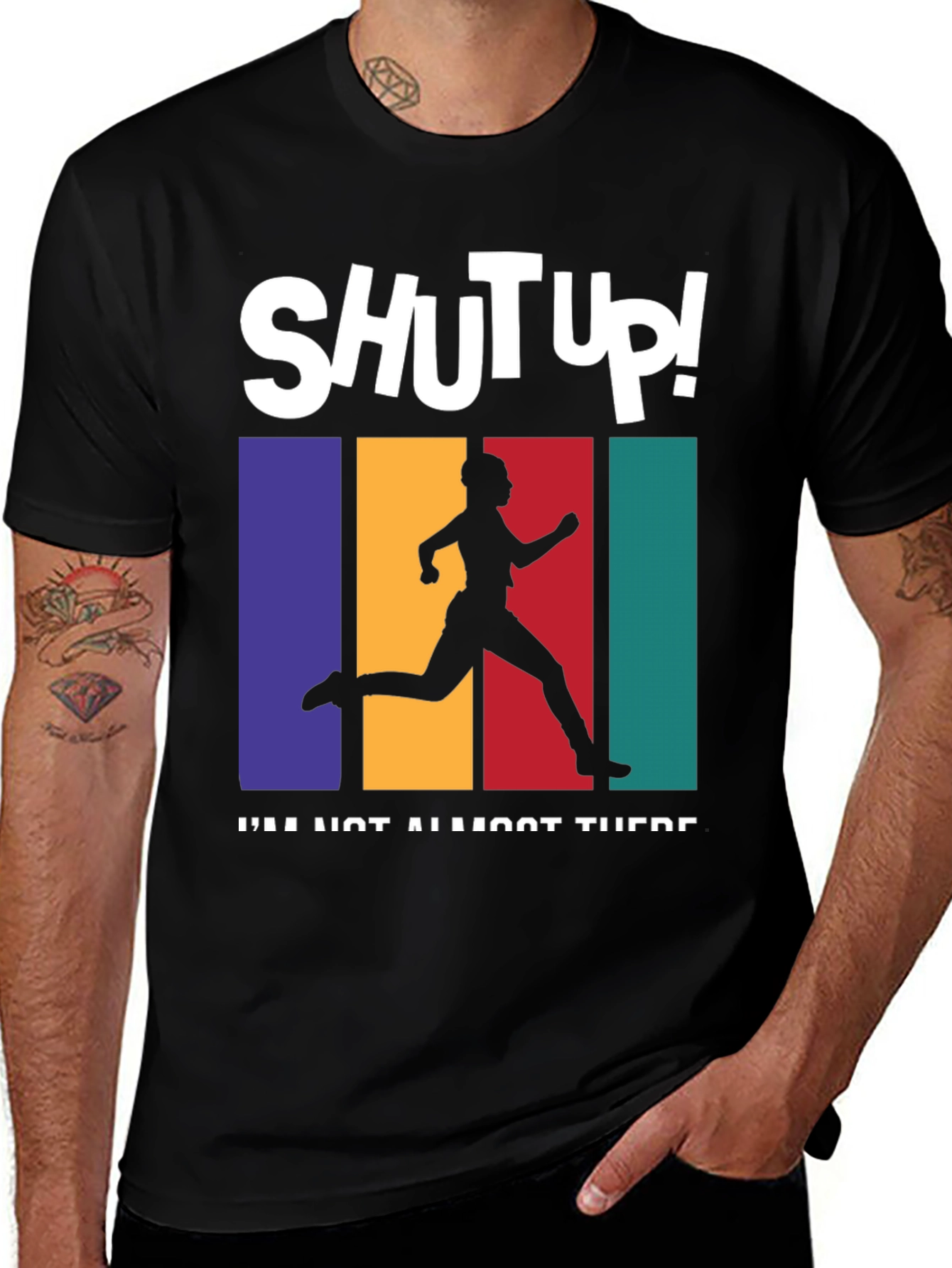 Variant 9 of Shut Up! Running T-Shirt - Unisex Graphic Tee