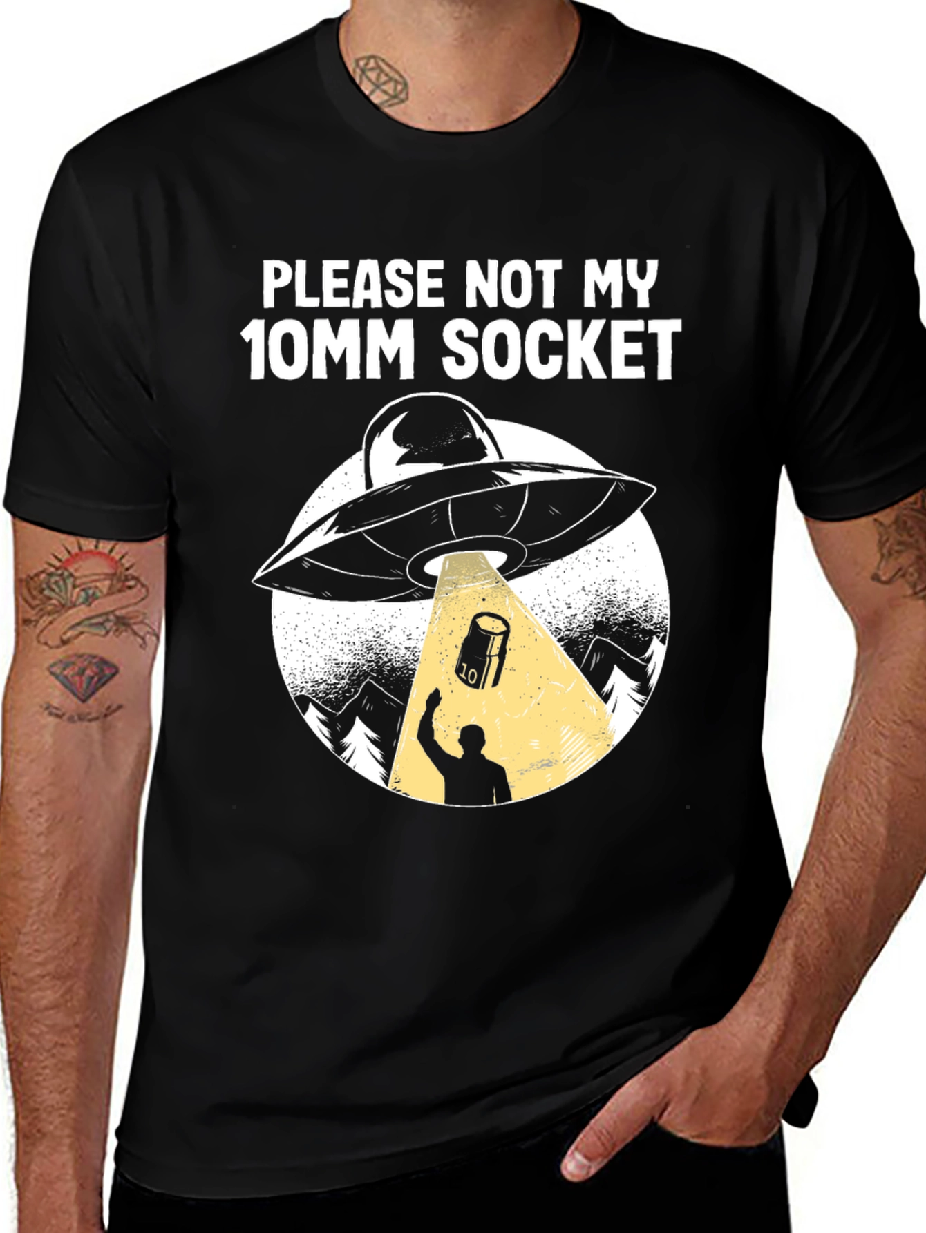 Variant 21 of 10mm Socket Alien Abduction T-Shirt