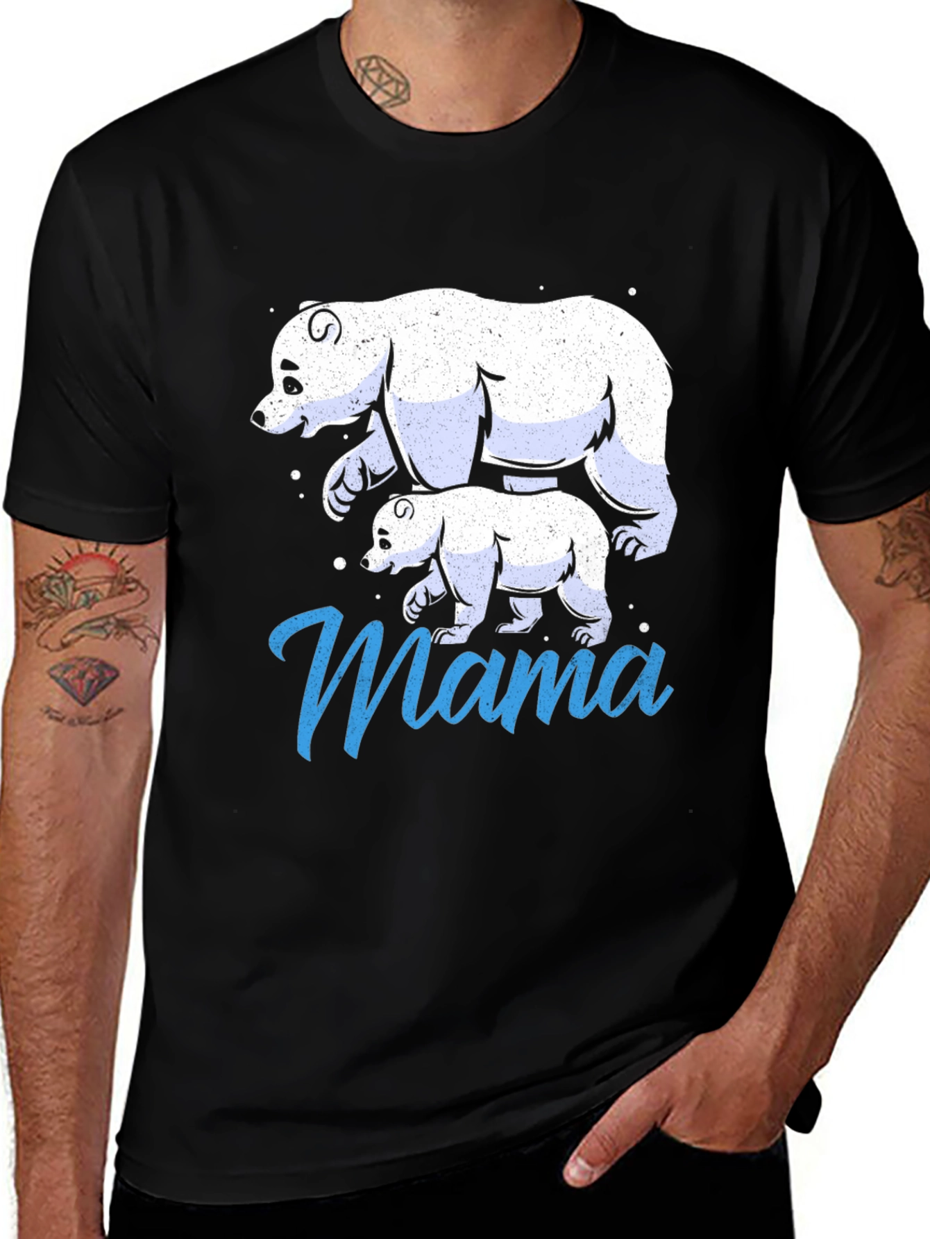 Variant 25 of Mama Bear T-Shirt - Cute Polar Bear Design
