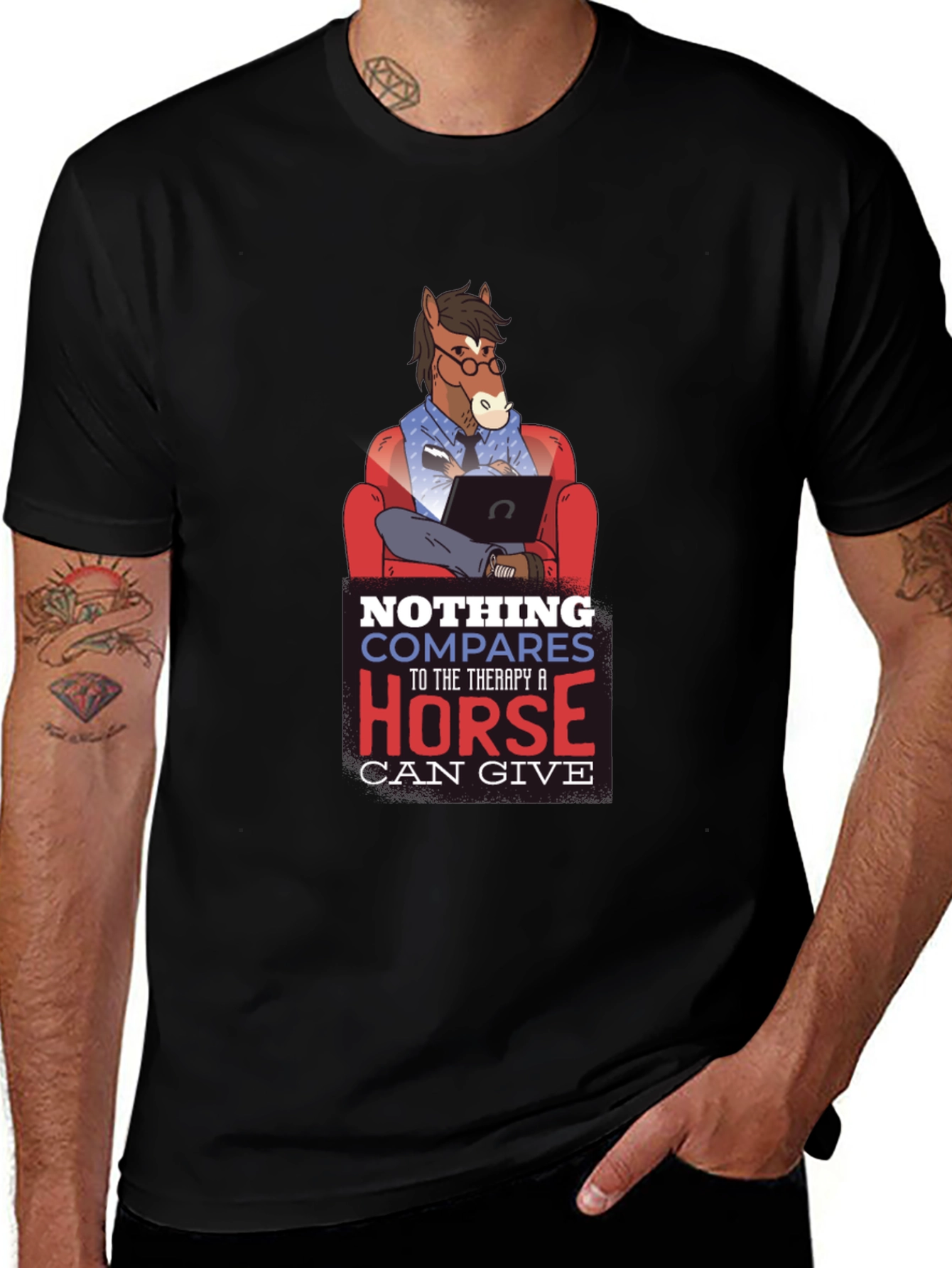 Variant 19 of Therapy Horse Graphic Tee - Unisex