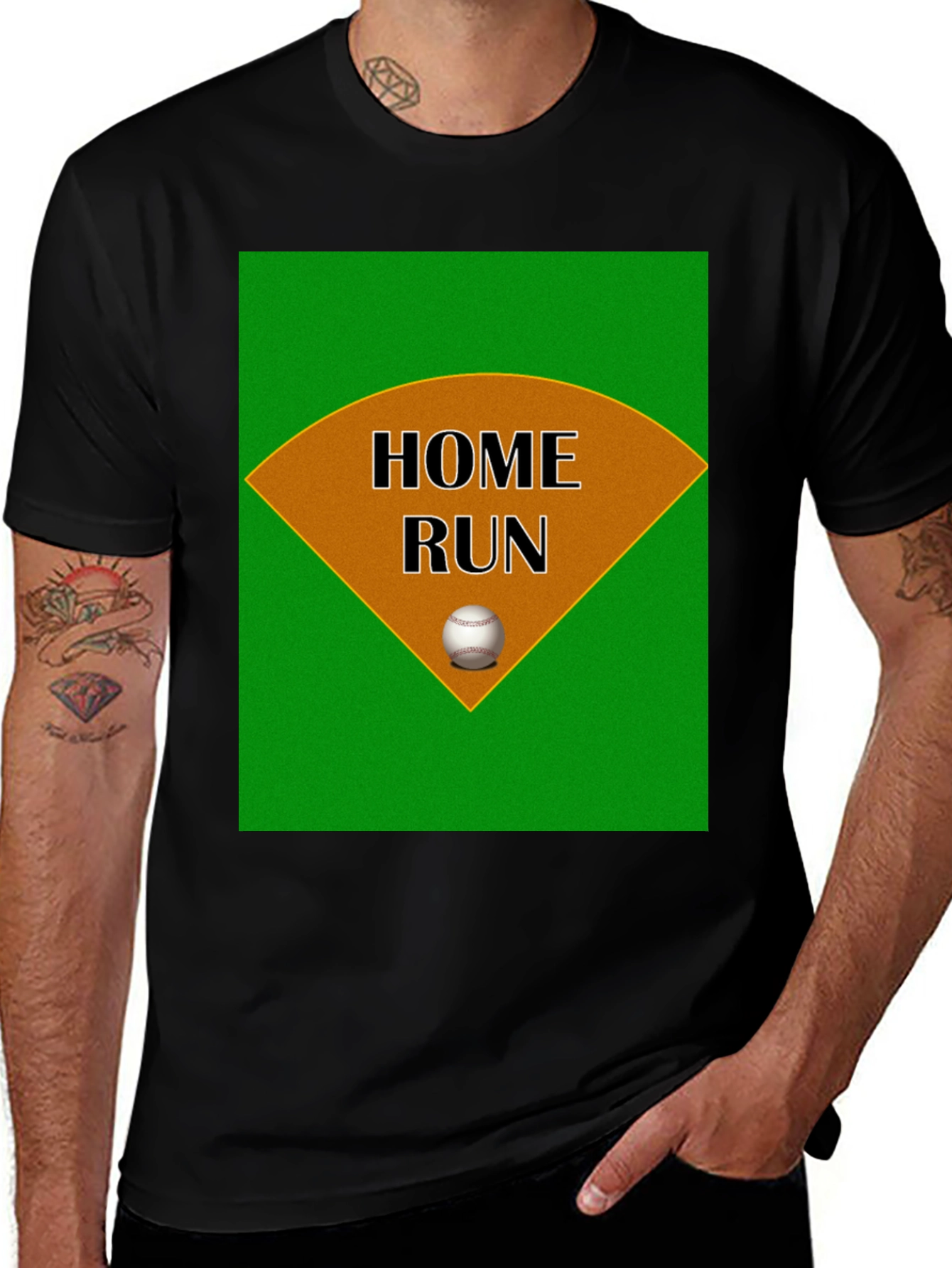 Variant 27 of Home Run Baseball Graphic T-Shirt
