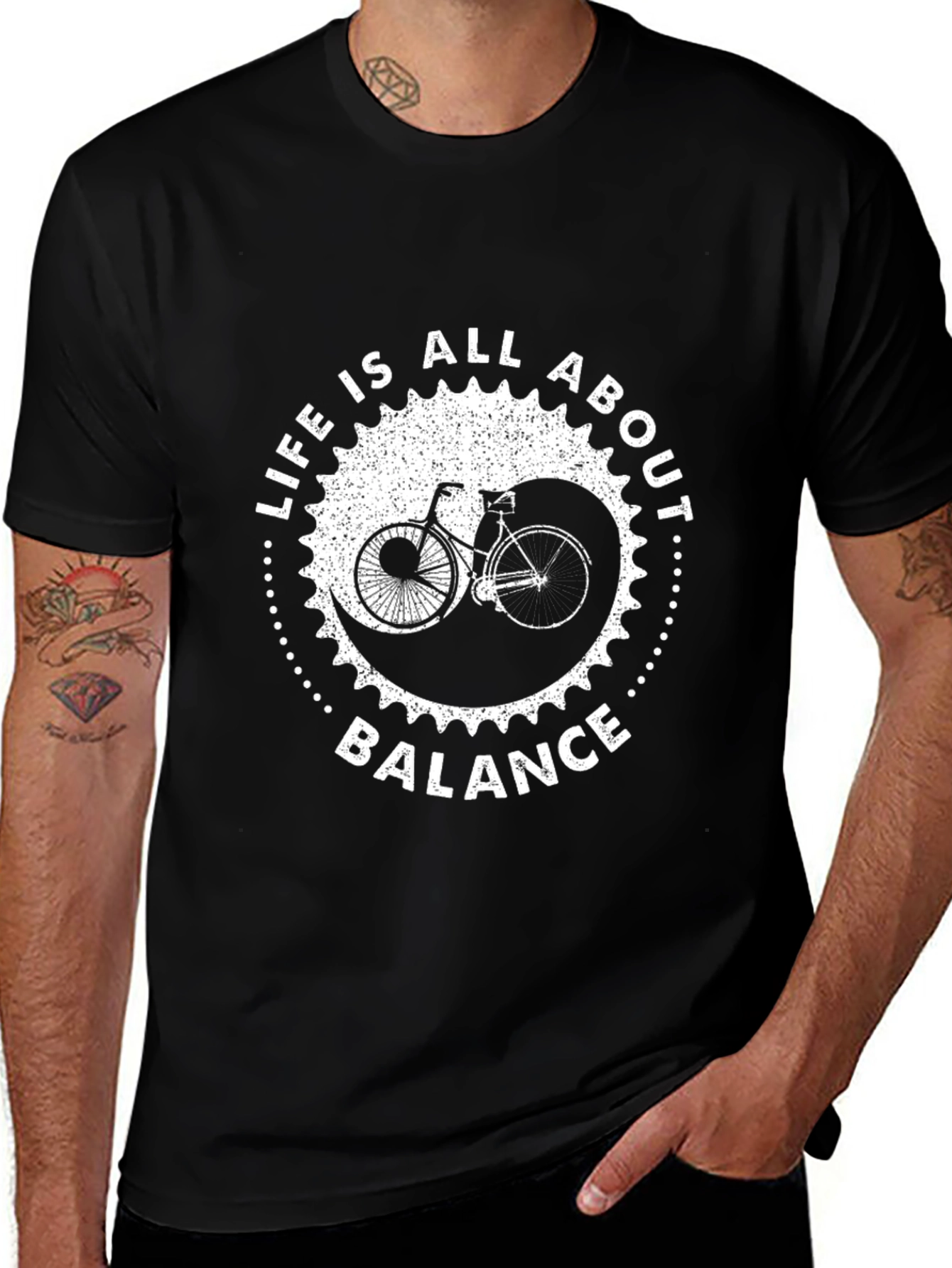 Variant 6 of Life is All About Balance Bike T-Shirt
