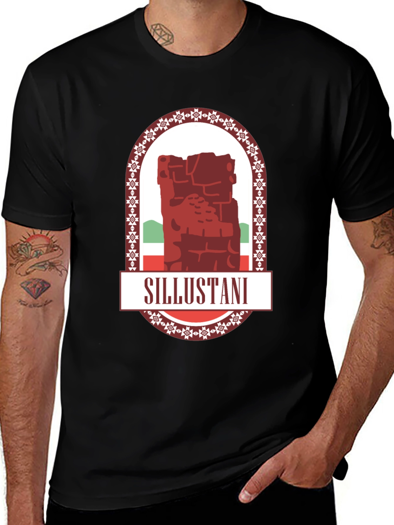 Sillustani Graphic Tee - Cultural Heritage Design