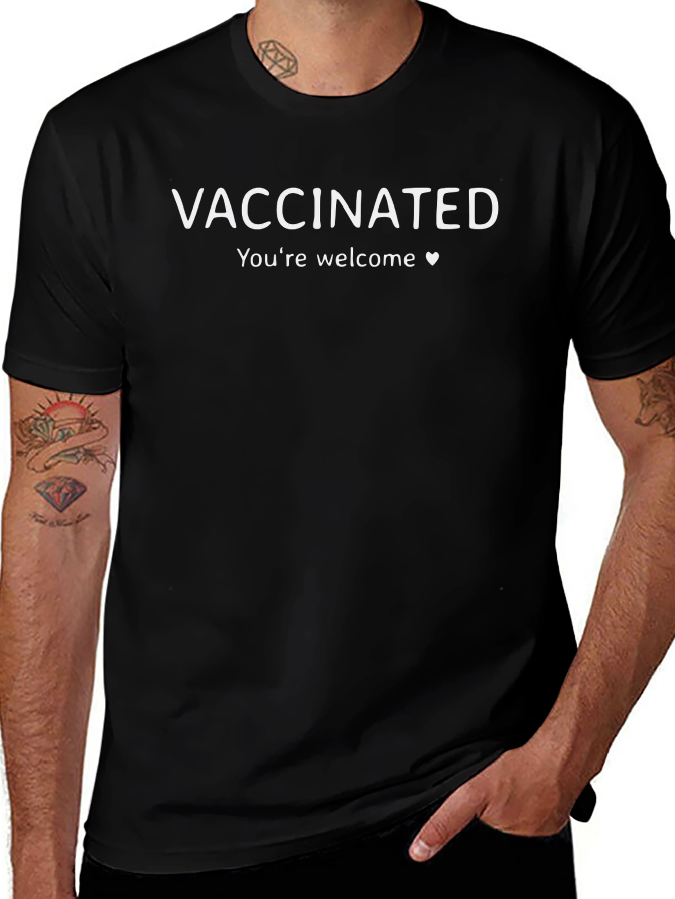Variant 6 of Vaccinated You're Welcome T-Shirt