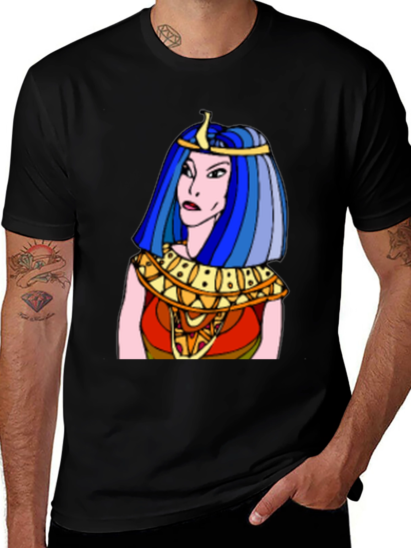 Cleopatra Graphic T-Shirt - Classic Egyptian Style