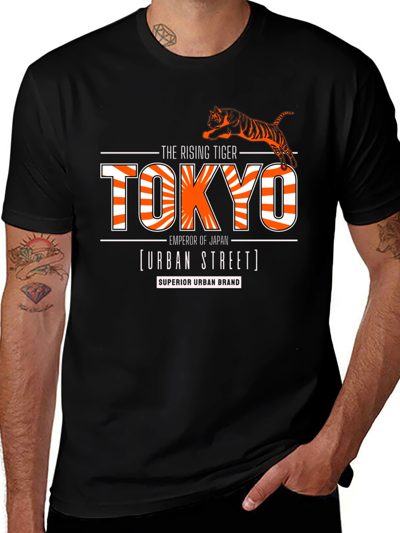 Variant 30 of Tokyo Rising Tiger Graphic Print Tee
