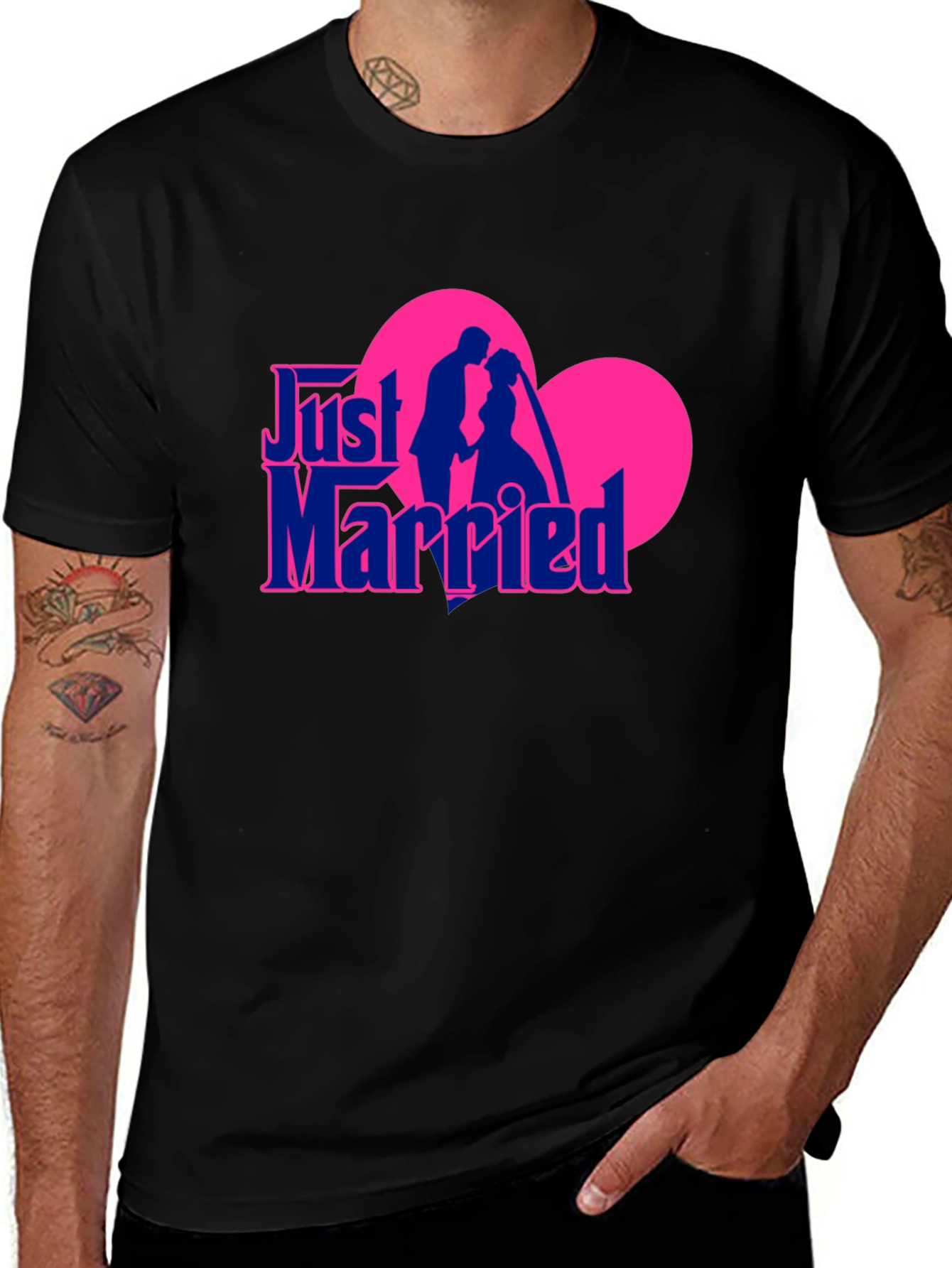 Just Married T-Shirt - Newlywed Apparel