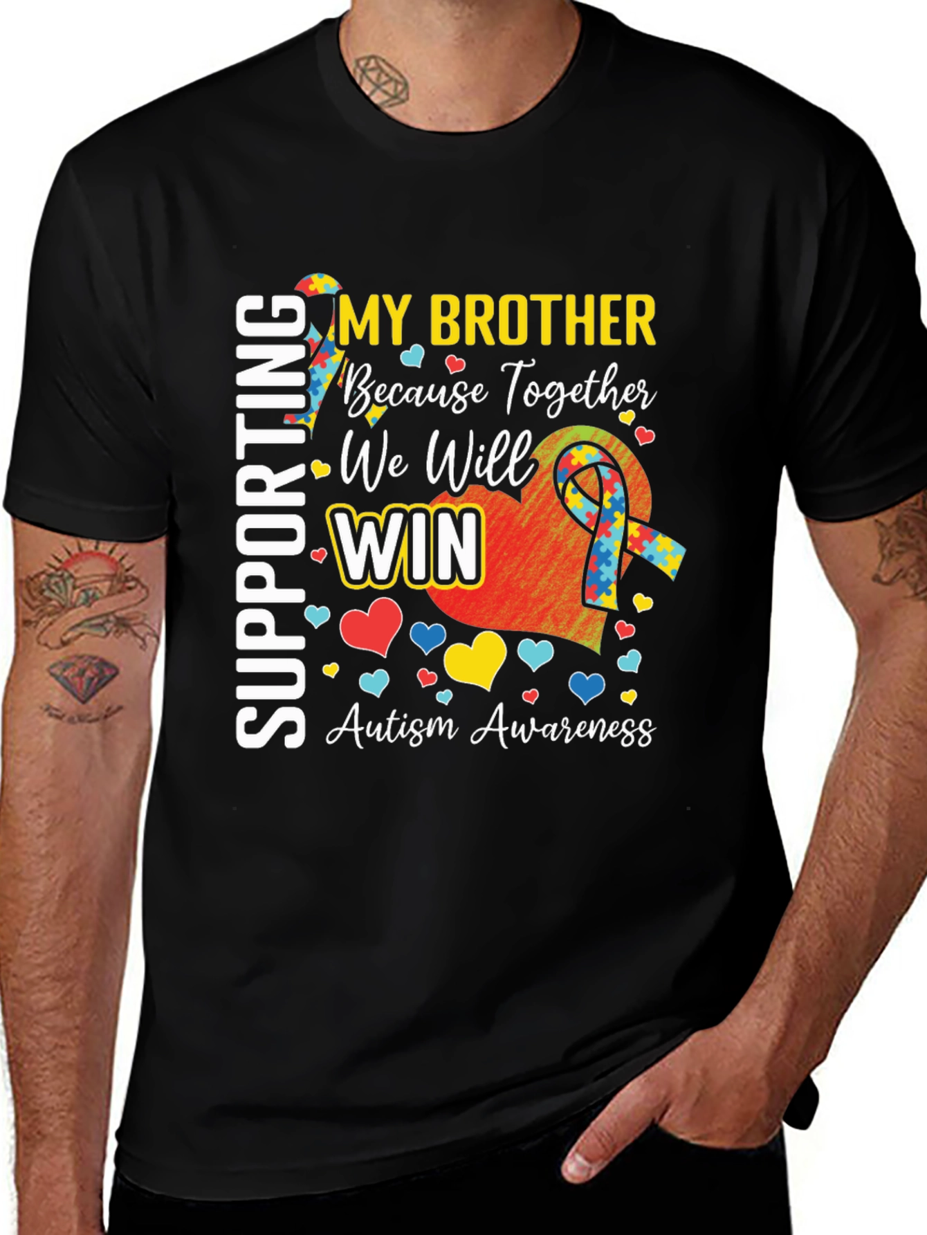 Variant 13 of Autism Awareness 'My Brother' T-Shirt