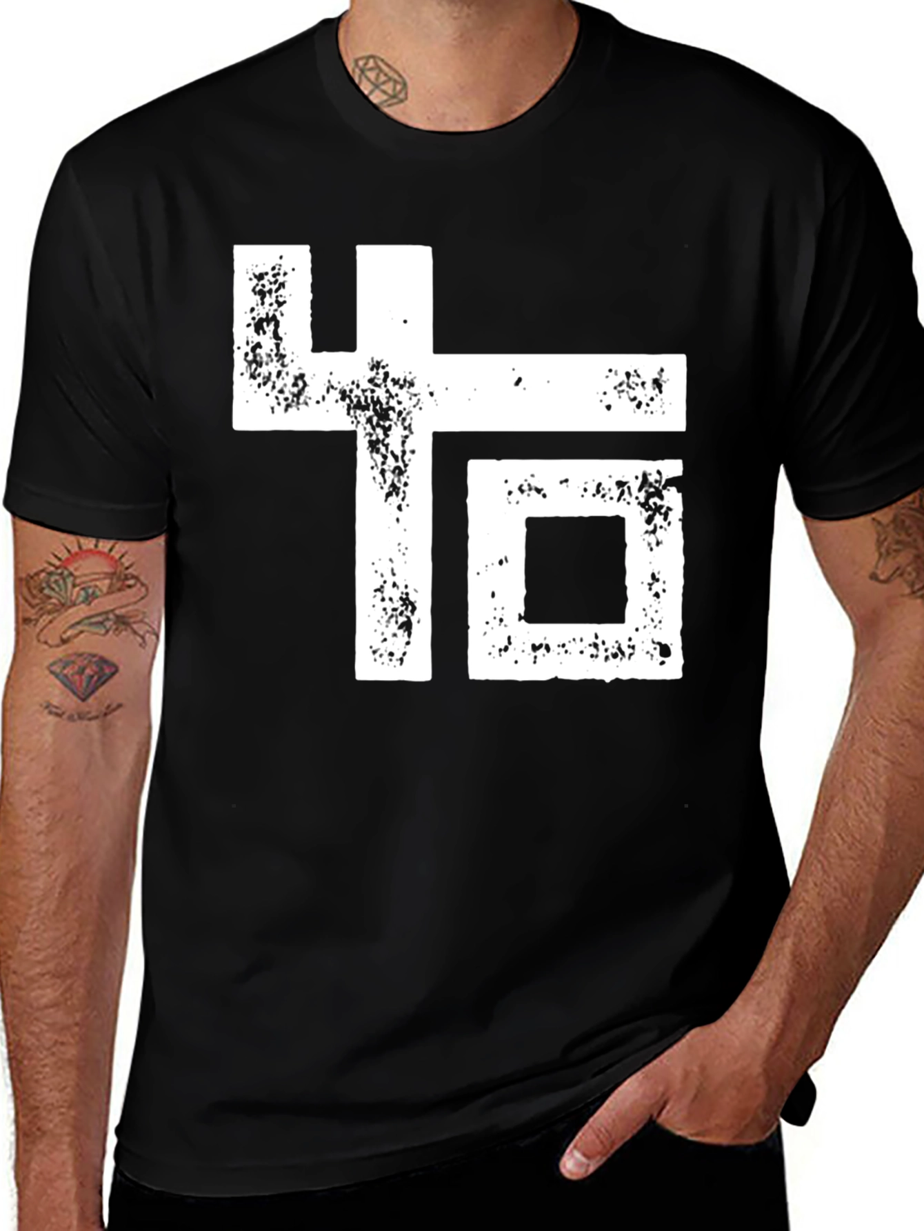 Variant 5 of Modern Geometric Graphic Print Tee