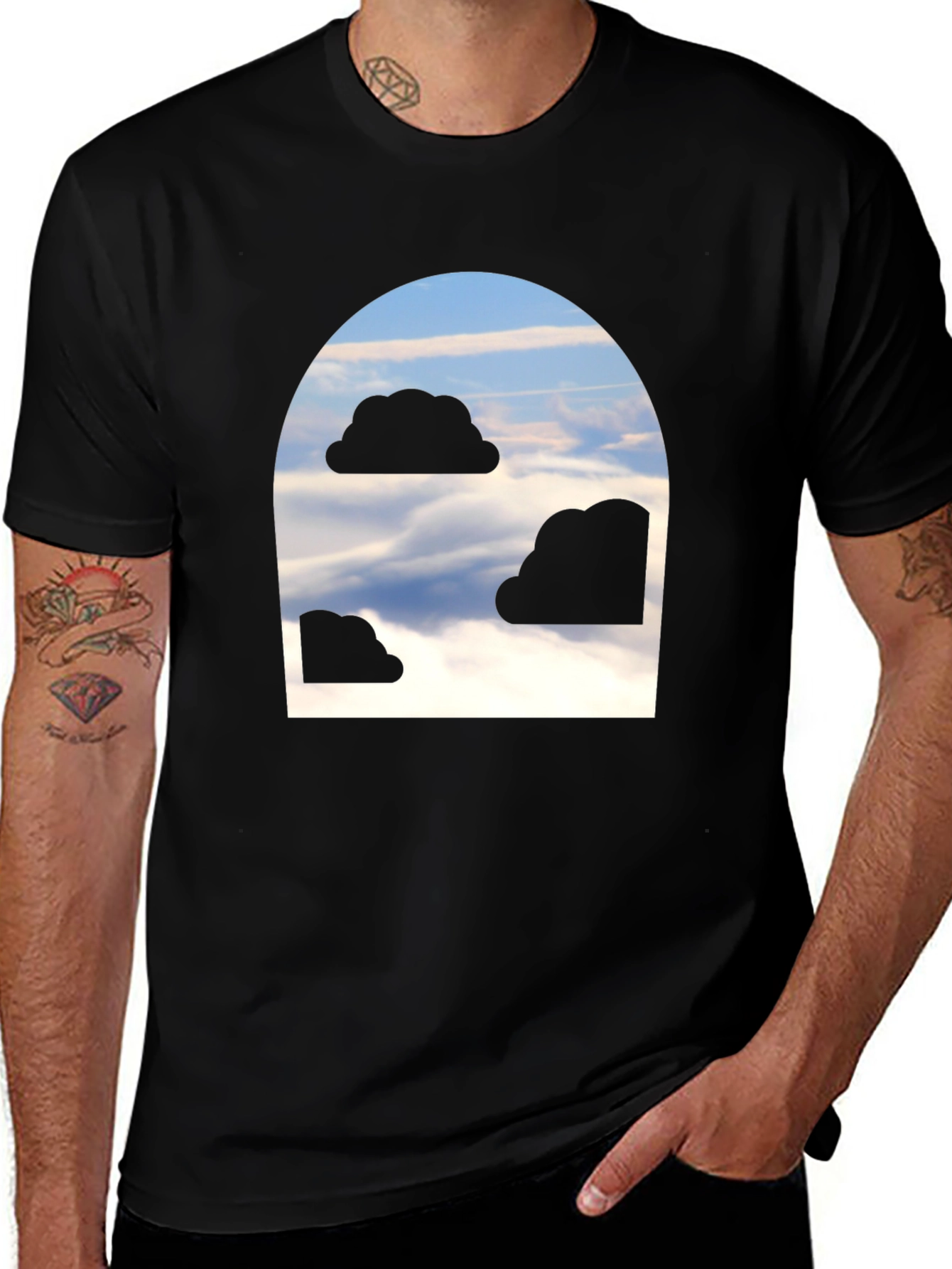 Variant 17 of Cloud Portal Graphic Tee - Unique Design