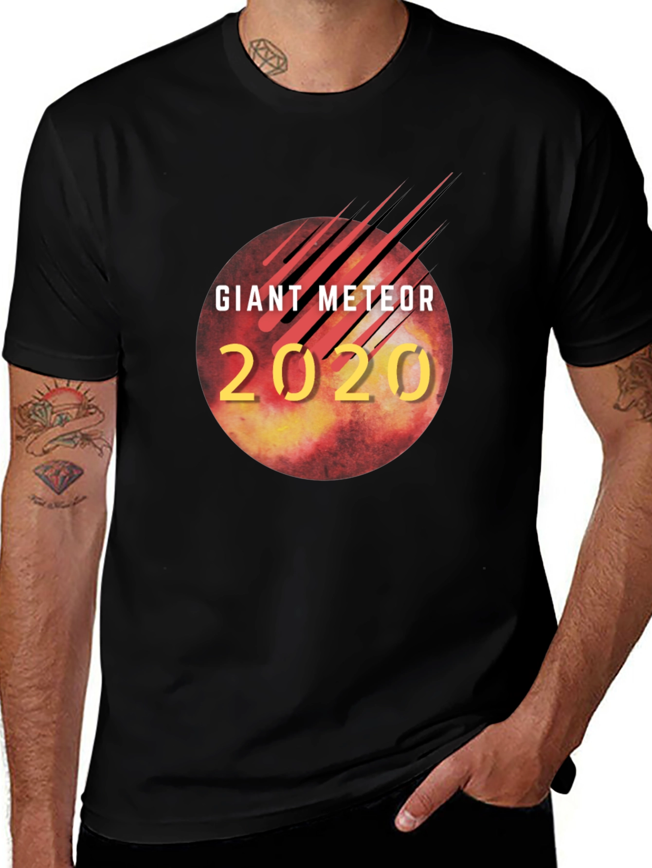 Variant 26 of Giant Meteor 2020 Black Graphic Tee