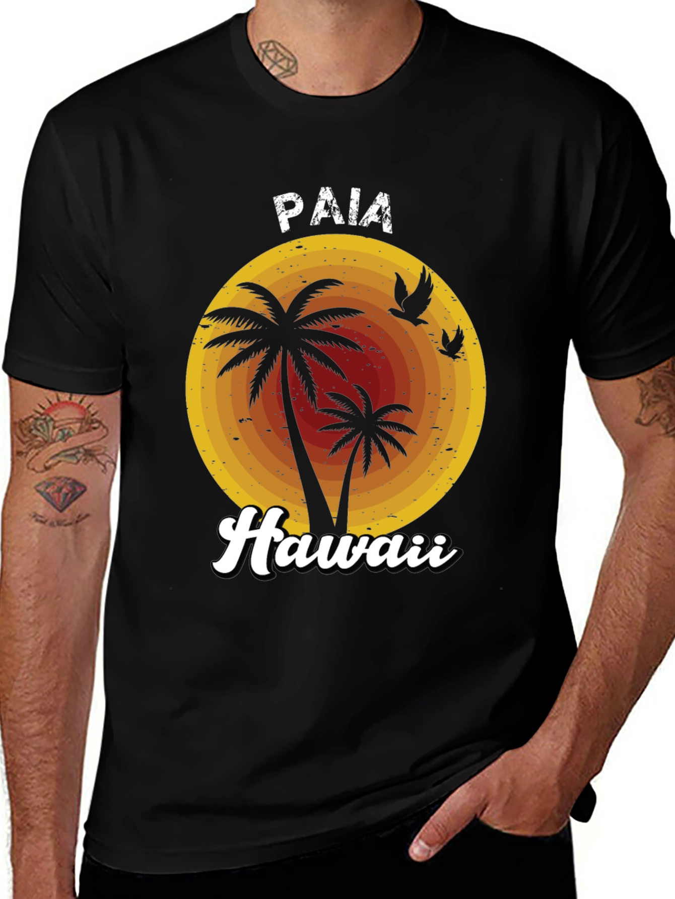 Paia Hawaii Palm Tree Graphic Tee
