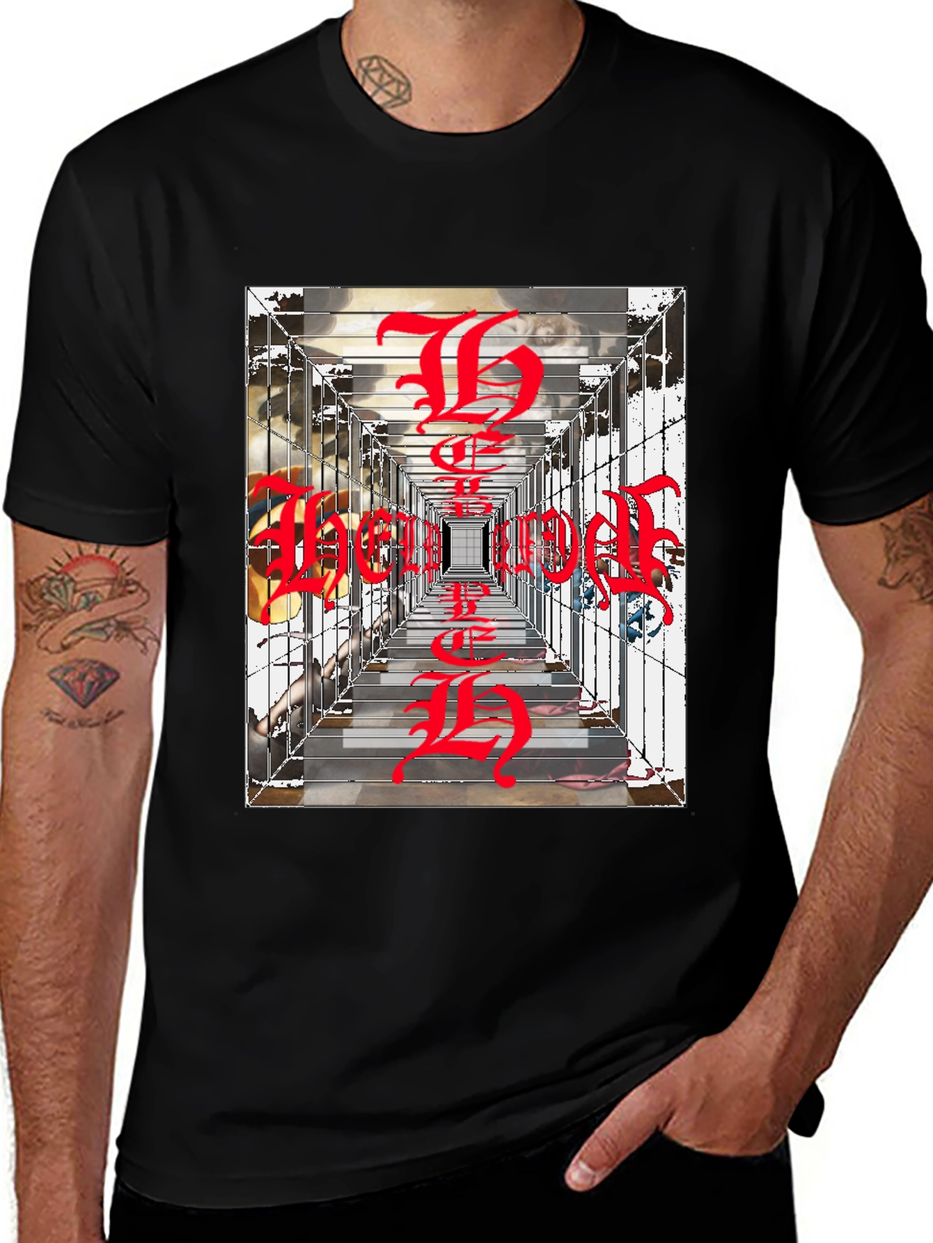 Variant 30 of Surreal Stairway T-Shirt - Bold Graphic Tee