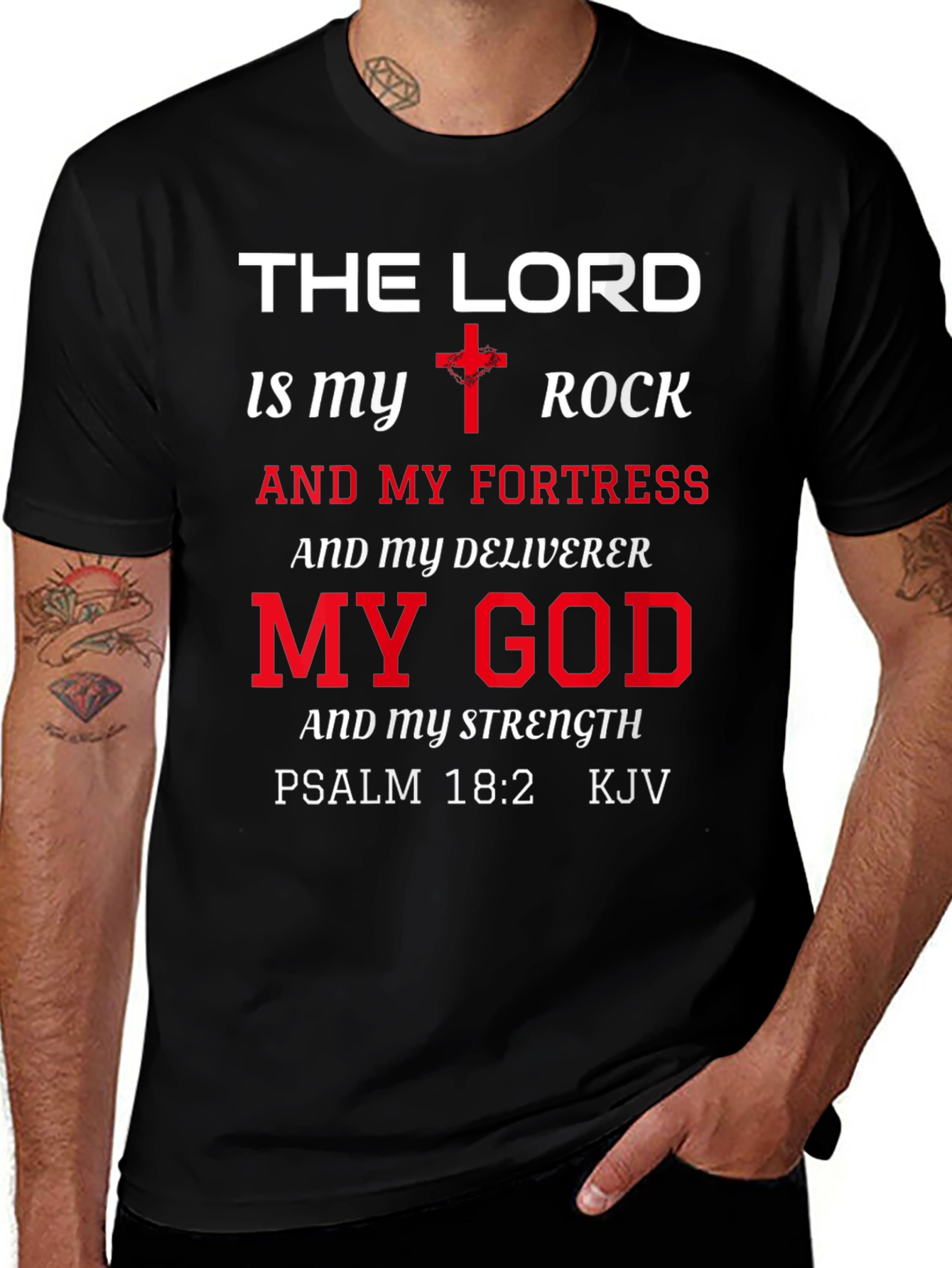 The Lord is My Rock Christian T-Shirt