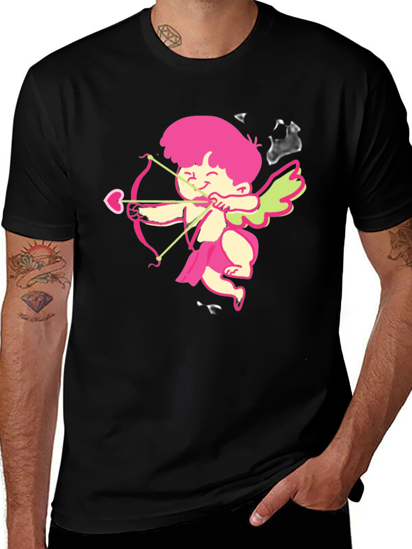 Cupid Graphic Tee - Black