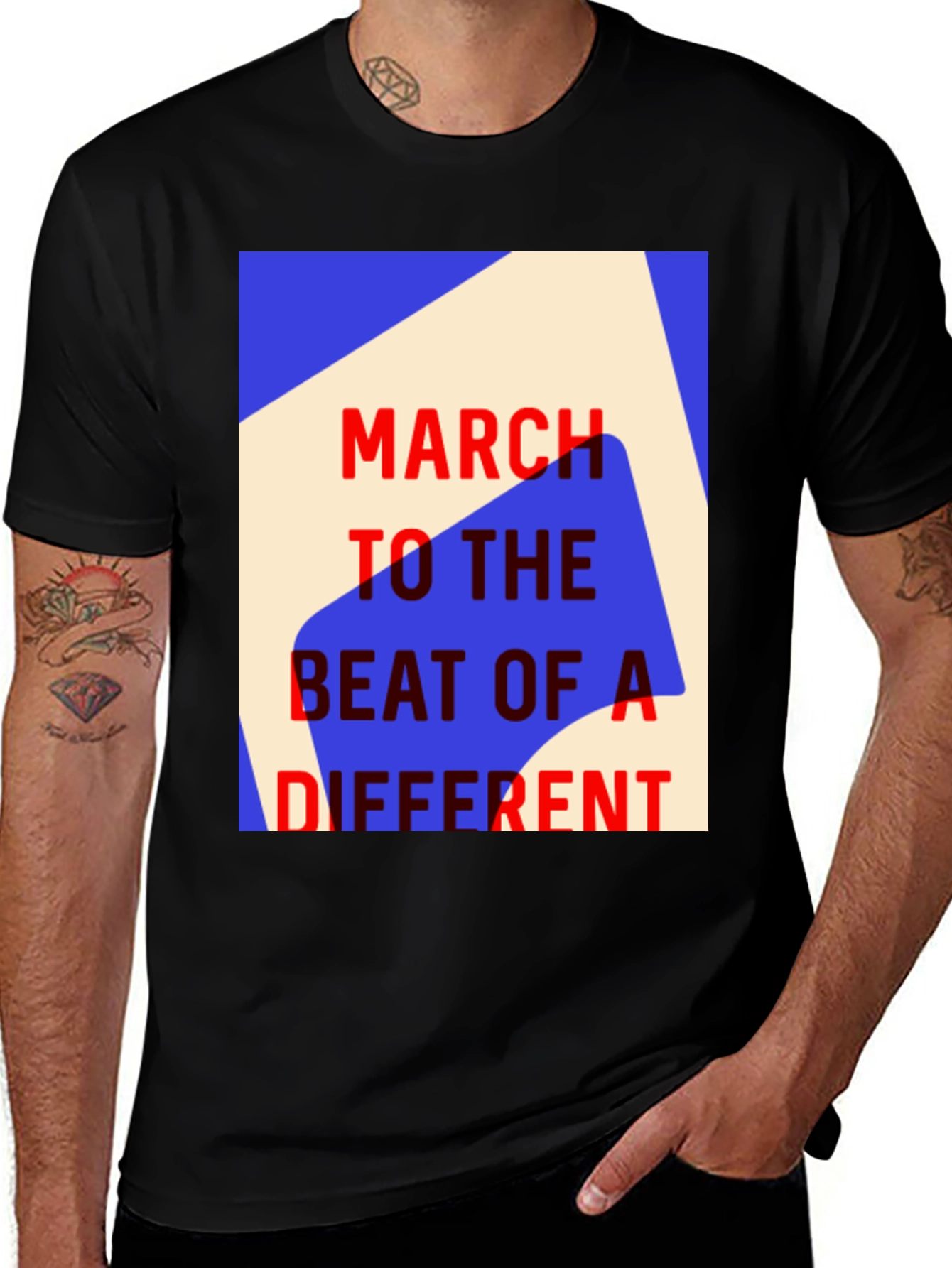 Variant 24 of March to a Different Beat Graphic Tee